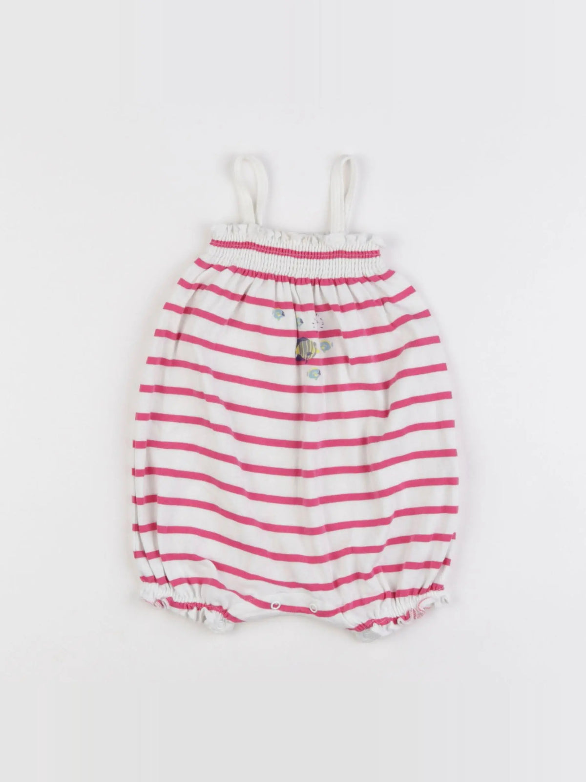 Petit Bateau - combinaison rose - 6 mois