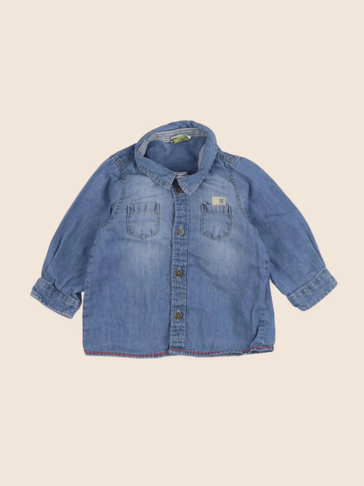 Tape à l'oeil - chemise bleu - 9 mois