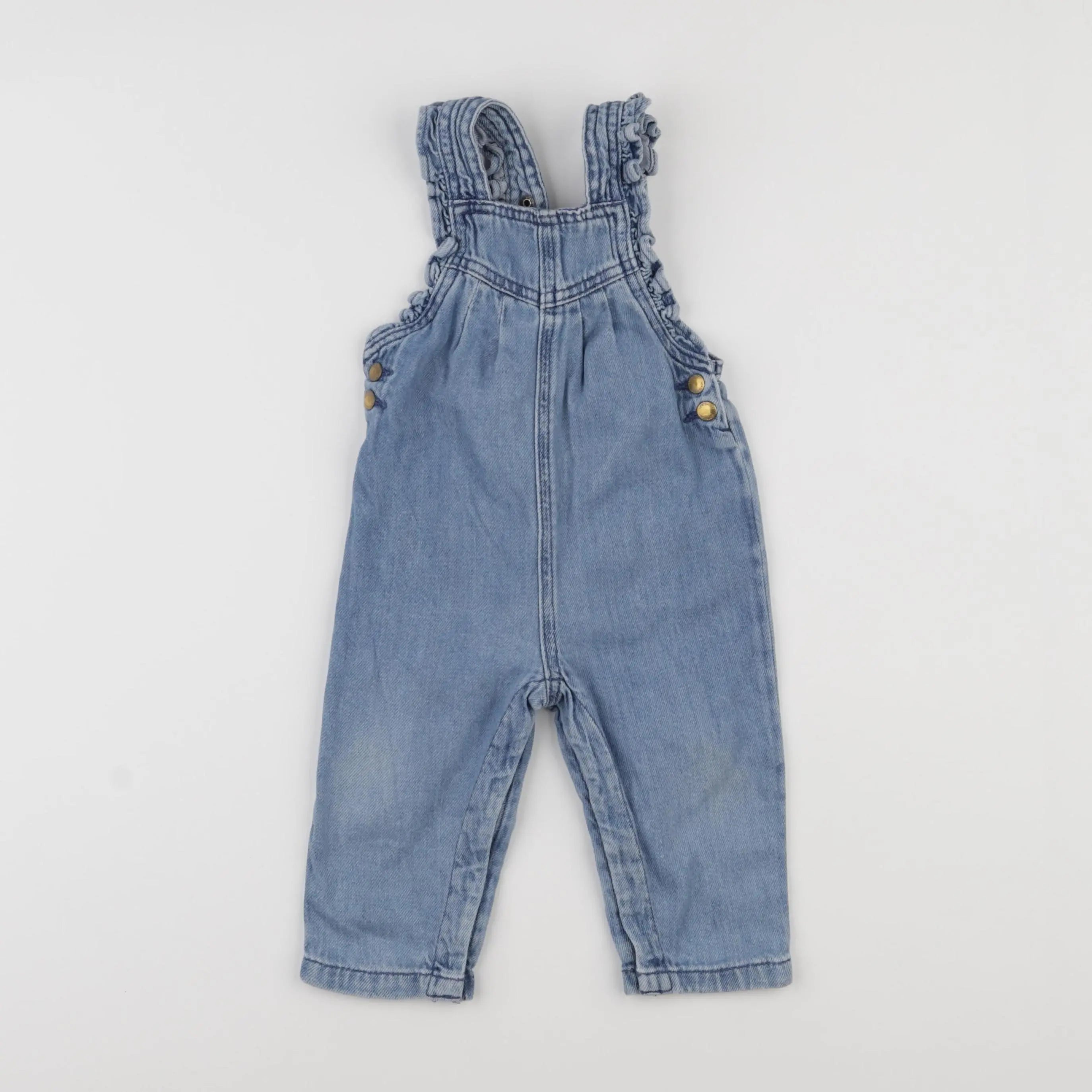 Vertbaudet - salopette bleu - 9 mois