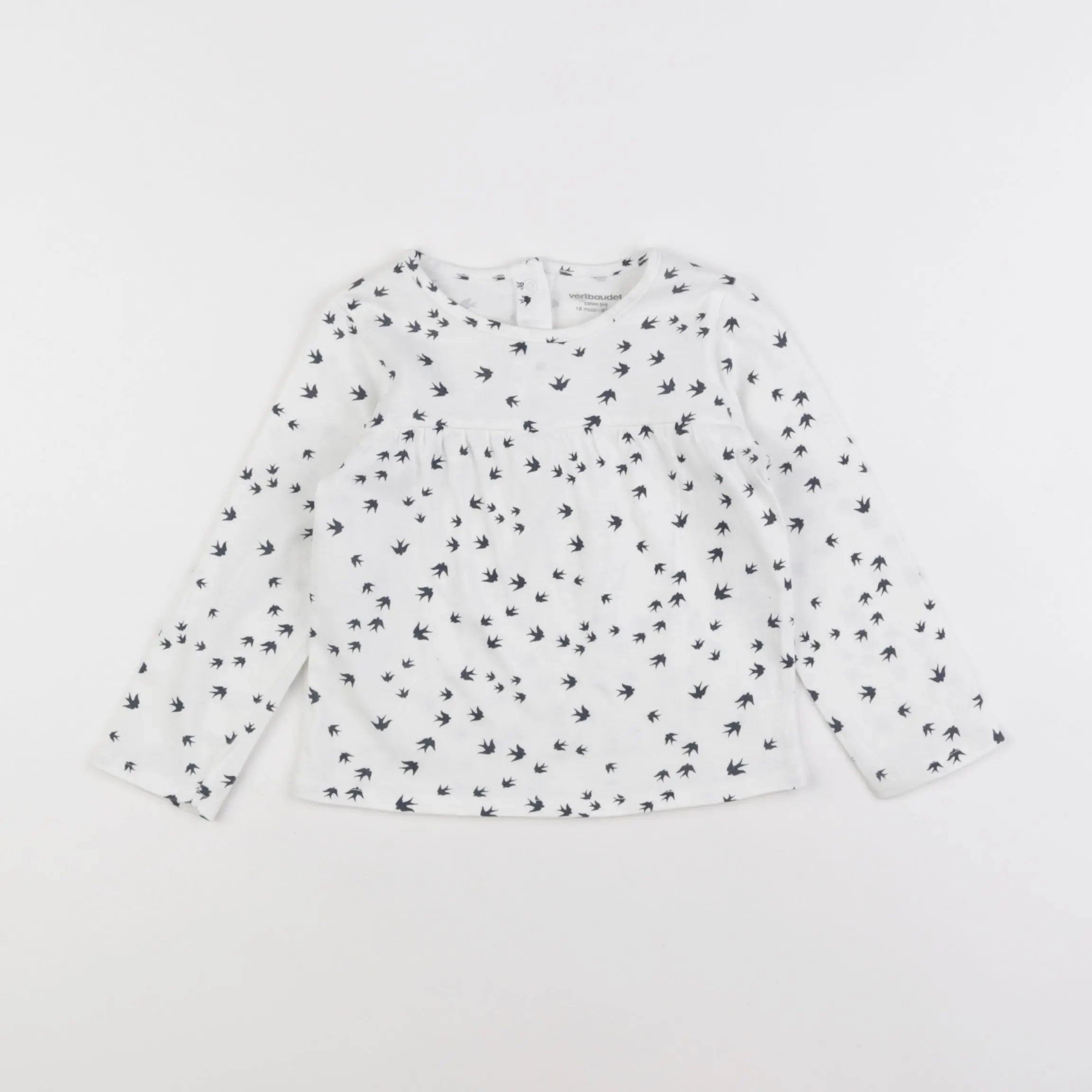 Vertbaudet - tee-shirt blanc - 18 mois