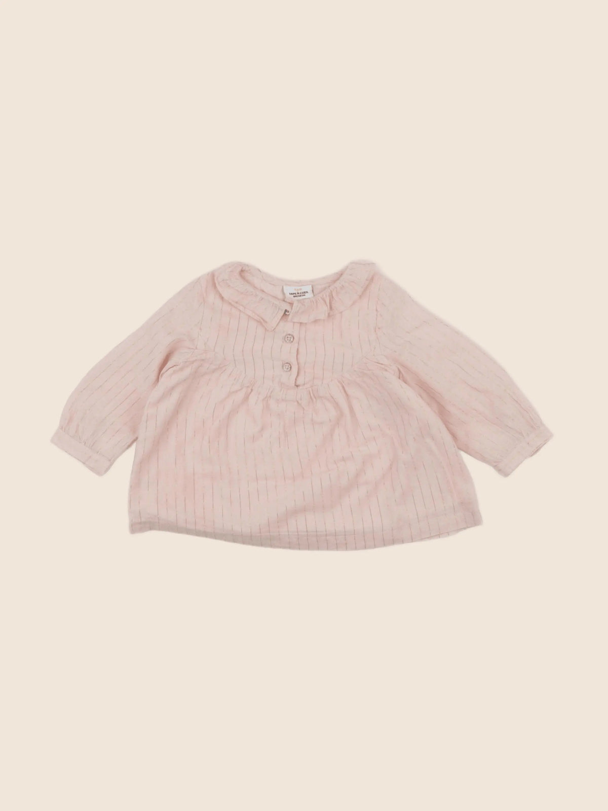 Tape à l'oeil - blouse or, rose - 6 mois