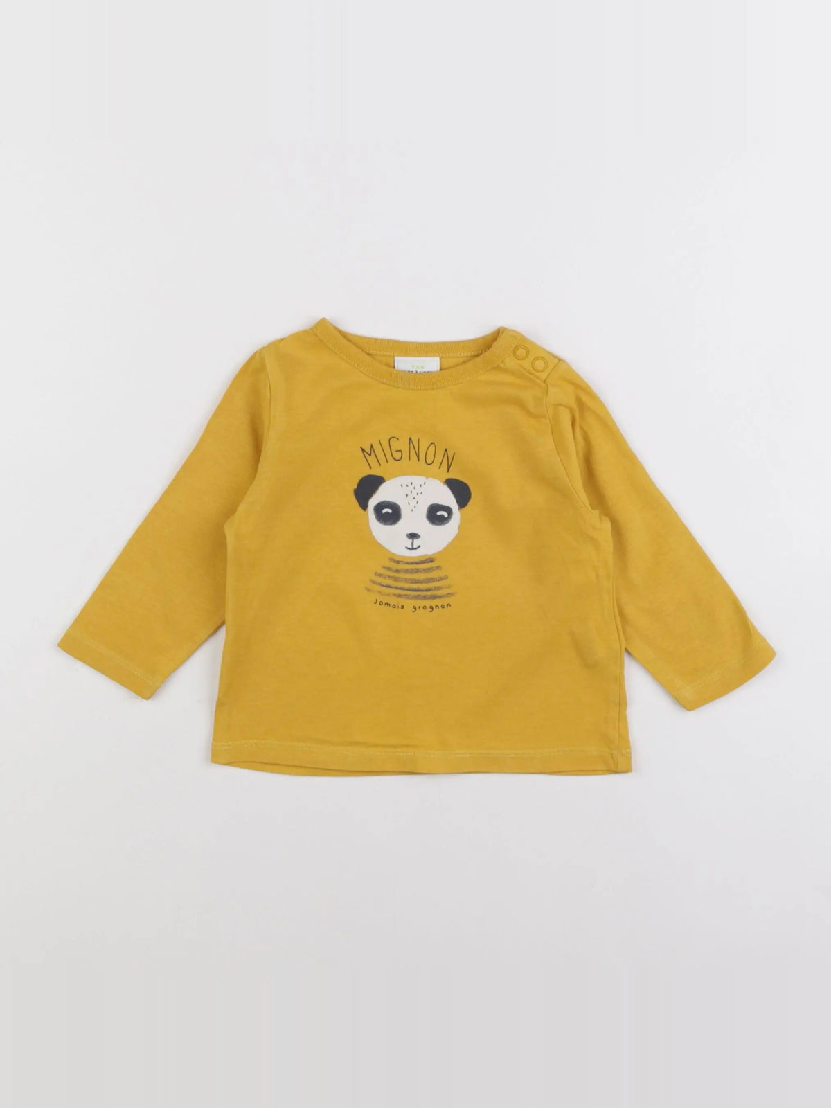 Tape à l'oeil - tee-shirt jaune - 6 mois