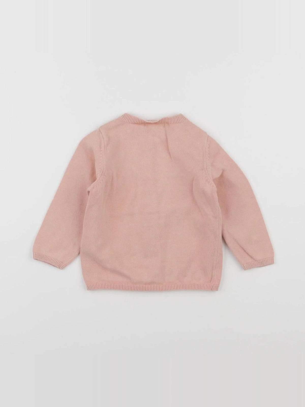 Vertbaudet - gilet rose - 12 mois