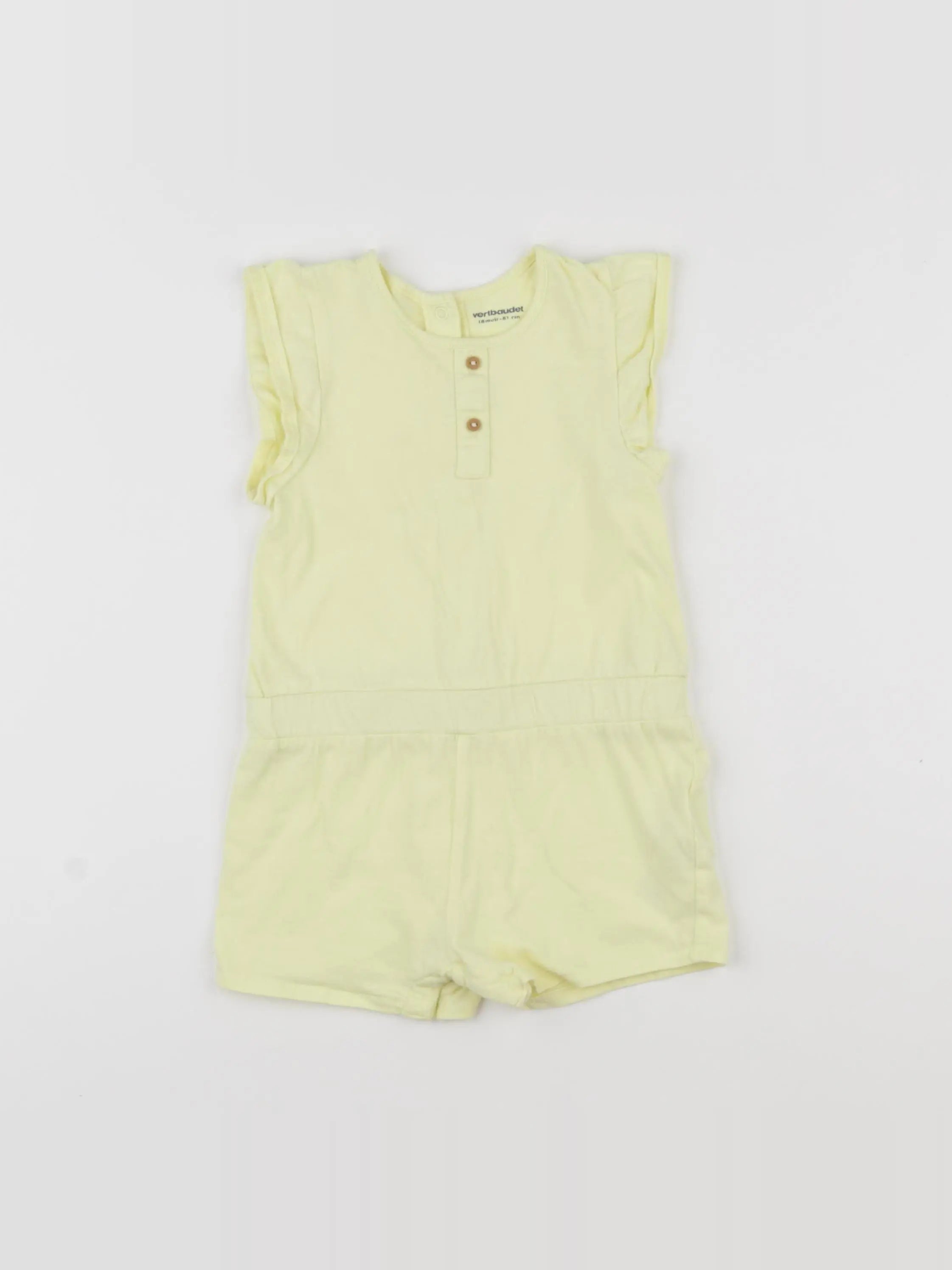 Vertbaudet - combinaison jaune - 18 mois