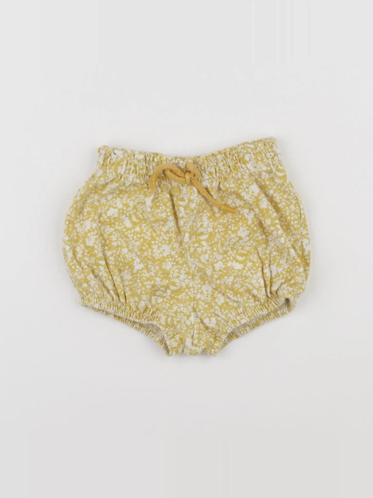 Vertbaudet - short blanc, jaune - 6 mois