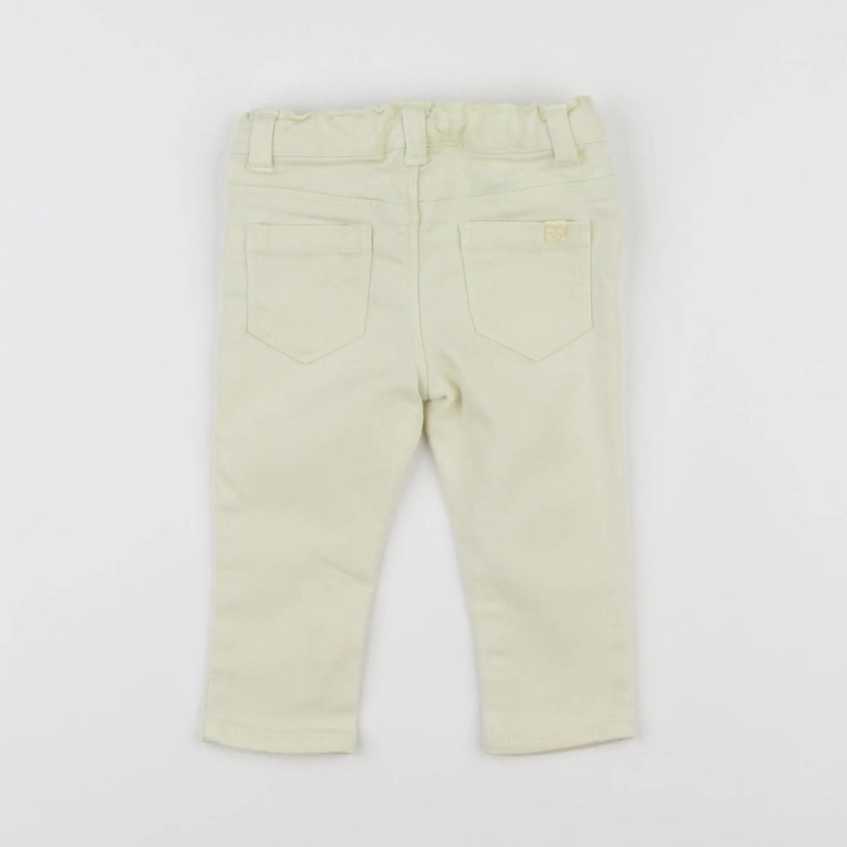 Vertbaudet - pantalon jaune - 12 mois
