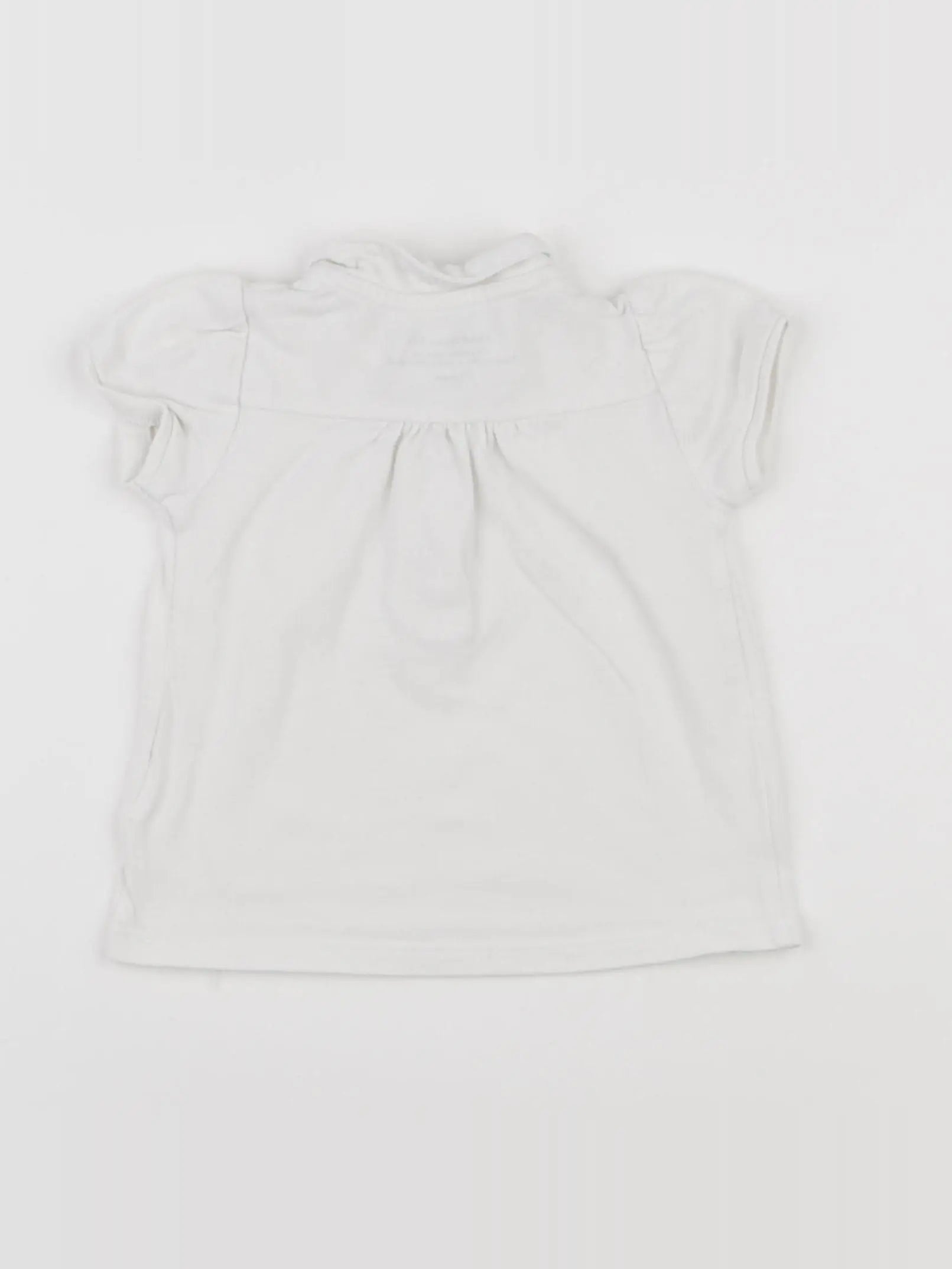 Bouchara - polo blanc - 12 mois