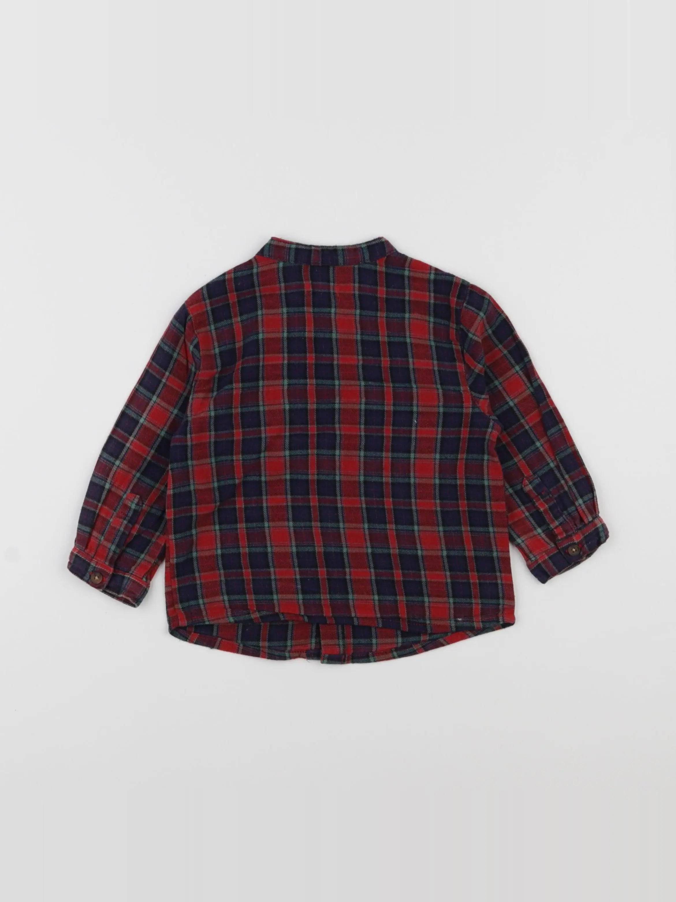 Boutchou - chemise rouge - 12 mois