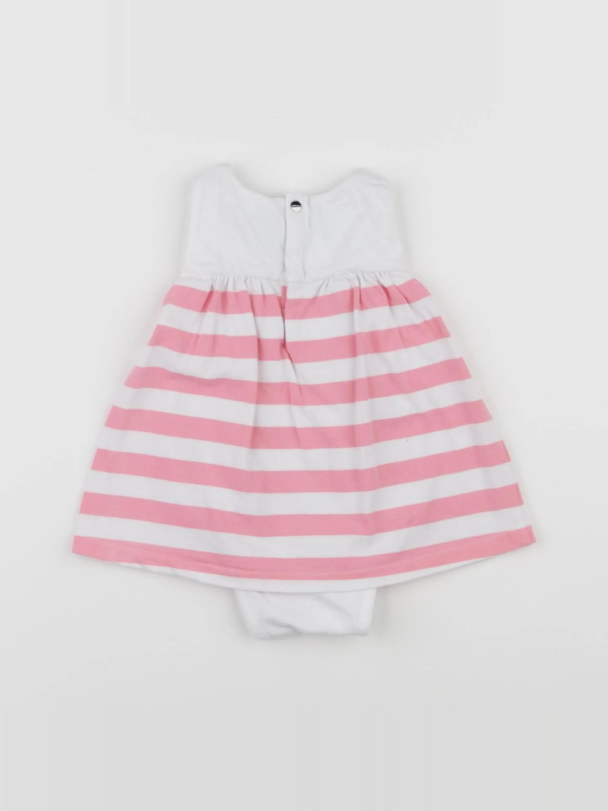 Jacadi - body robe blanc, rose - 6 mois