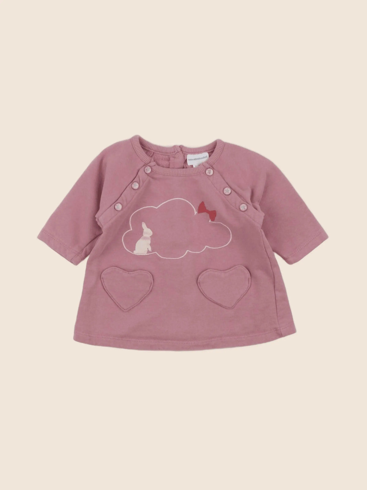 Vertbaudet - robe rose - 3 mois