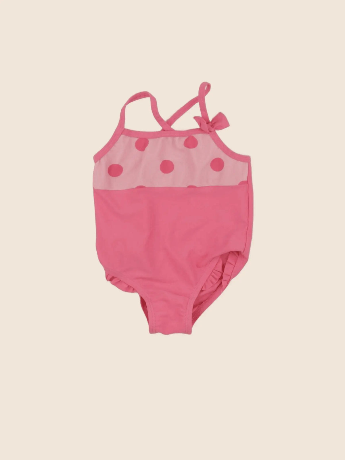 Vertbaudet - maillot de bain rose - 12 mois