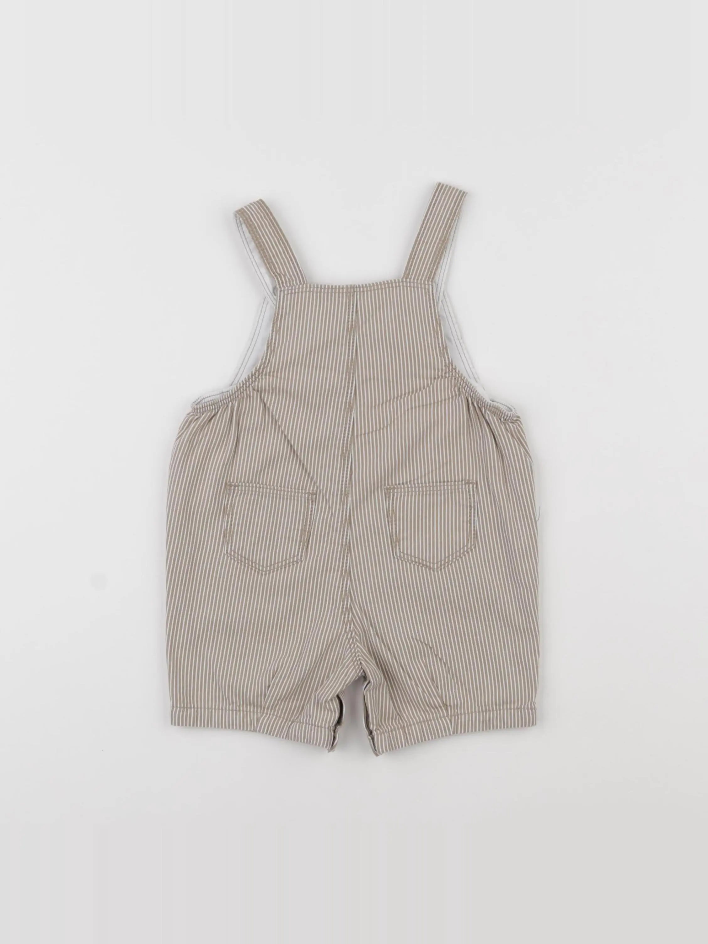 Petit Bateau - salopette beige - 6 mois