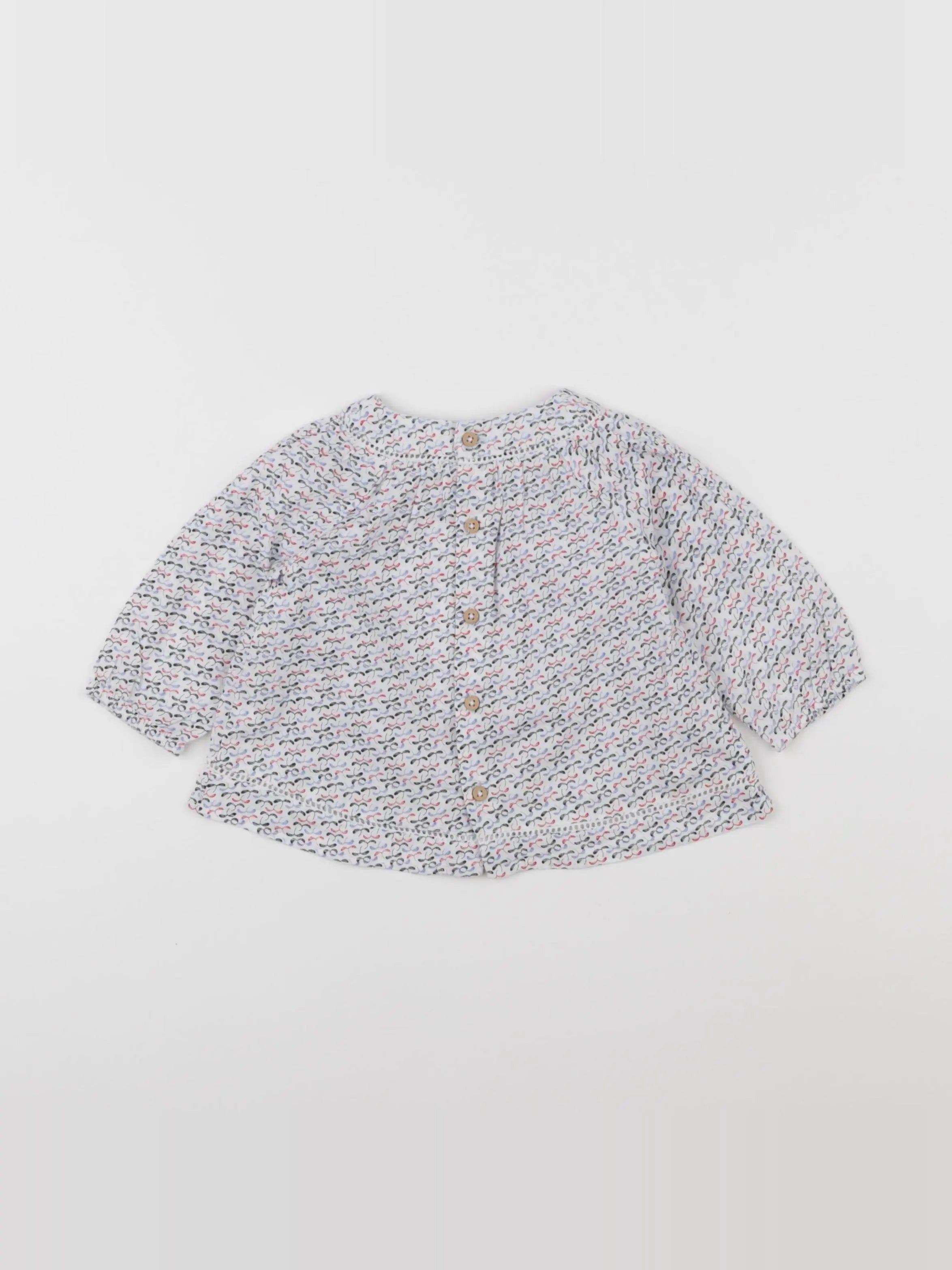 Boutchou - blouse multicolore - 6 mois