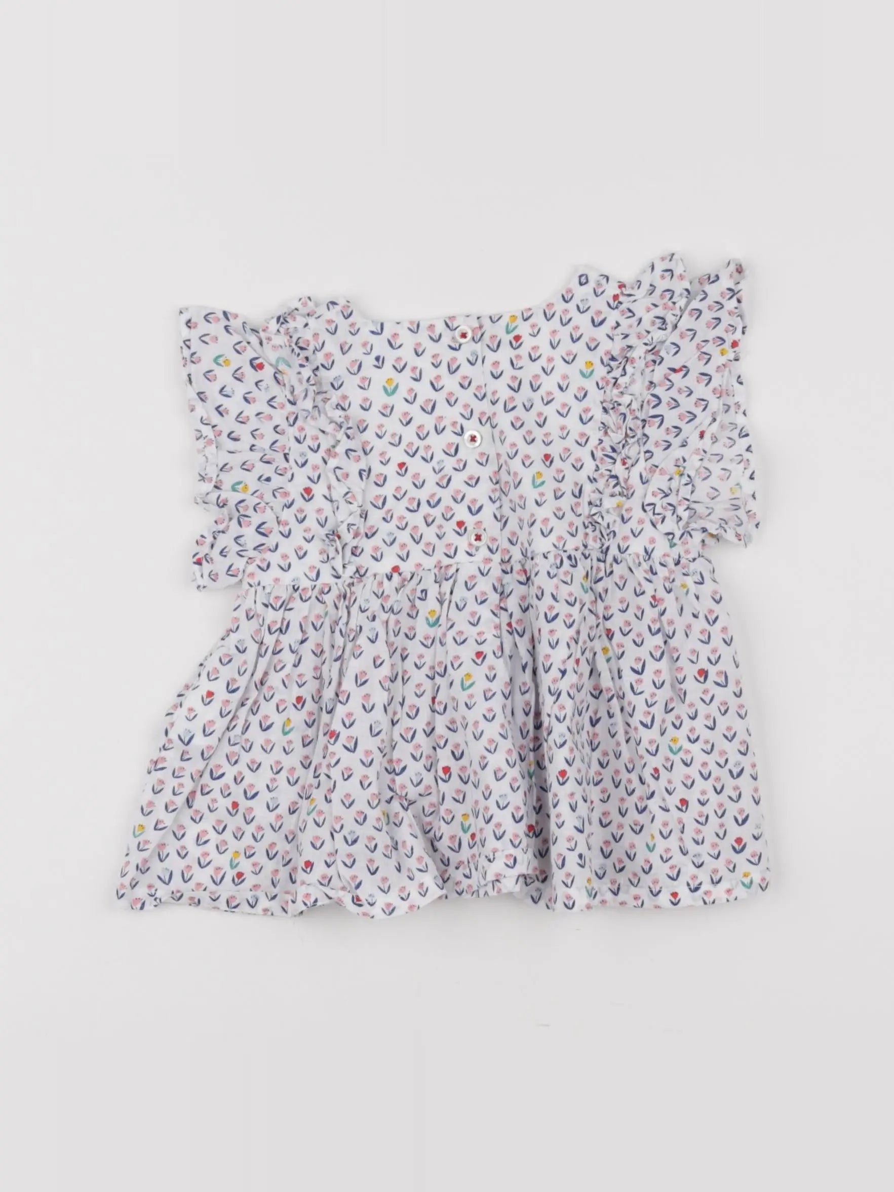 Boutchou - blouse multicolore - 9 mois