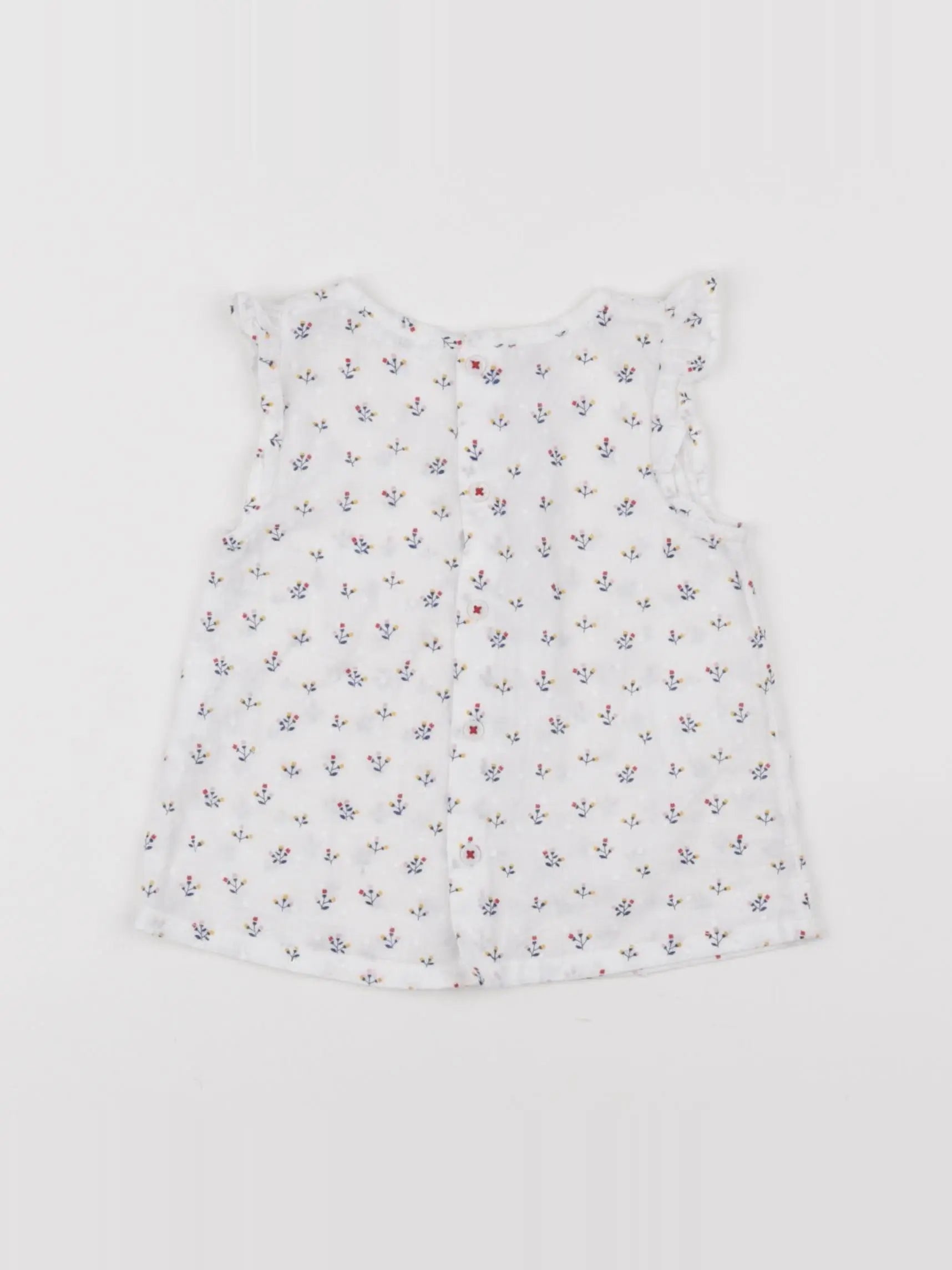 Boutchou - blouse blanc - 9 mois