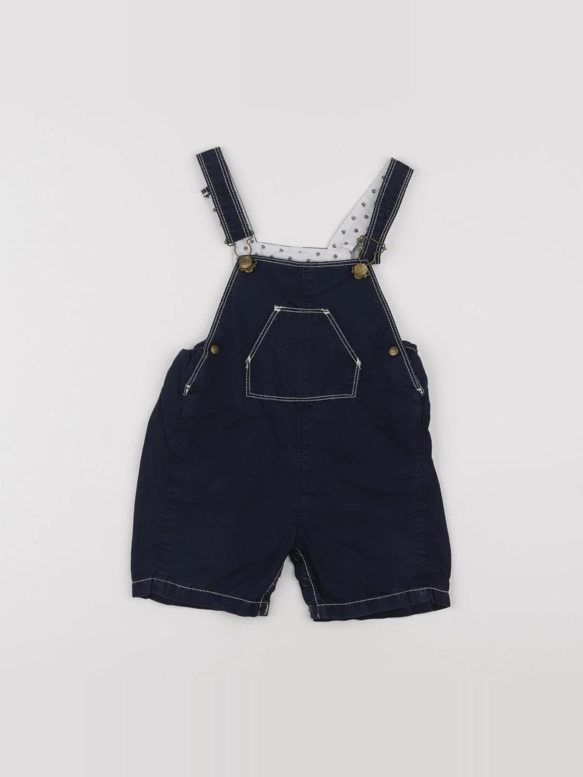 Petit Bateau - salopette bleu - 12 mois