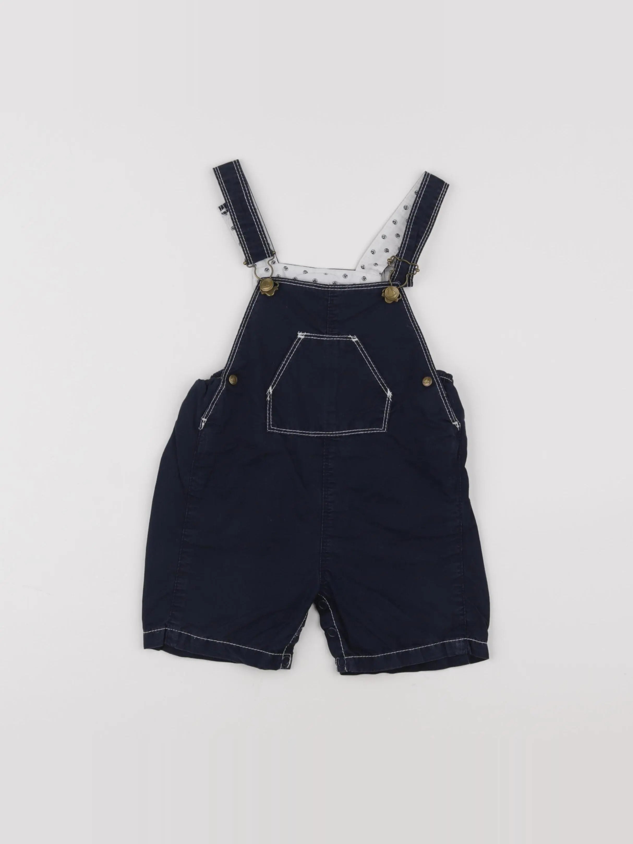 Petit Bateau - salopette bleu - 12 mois