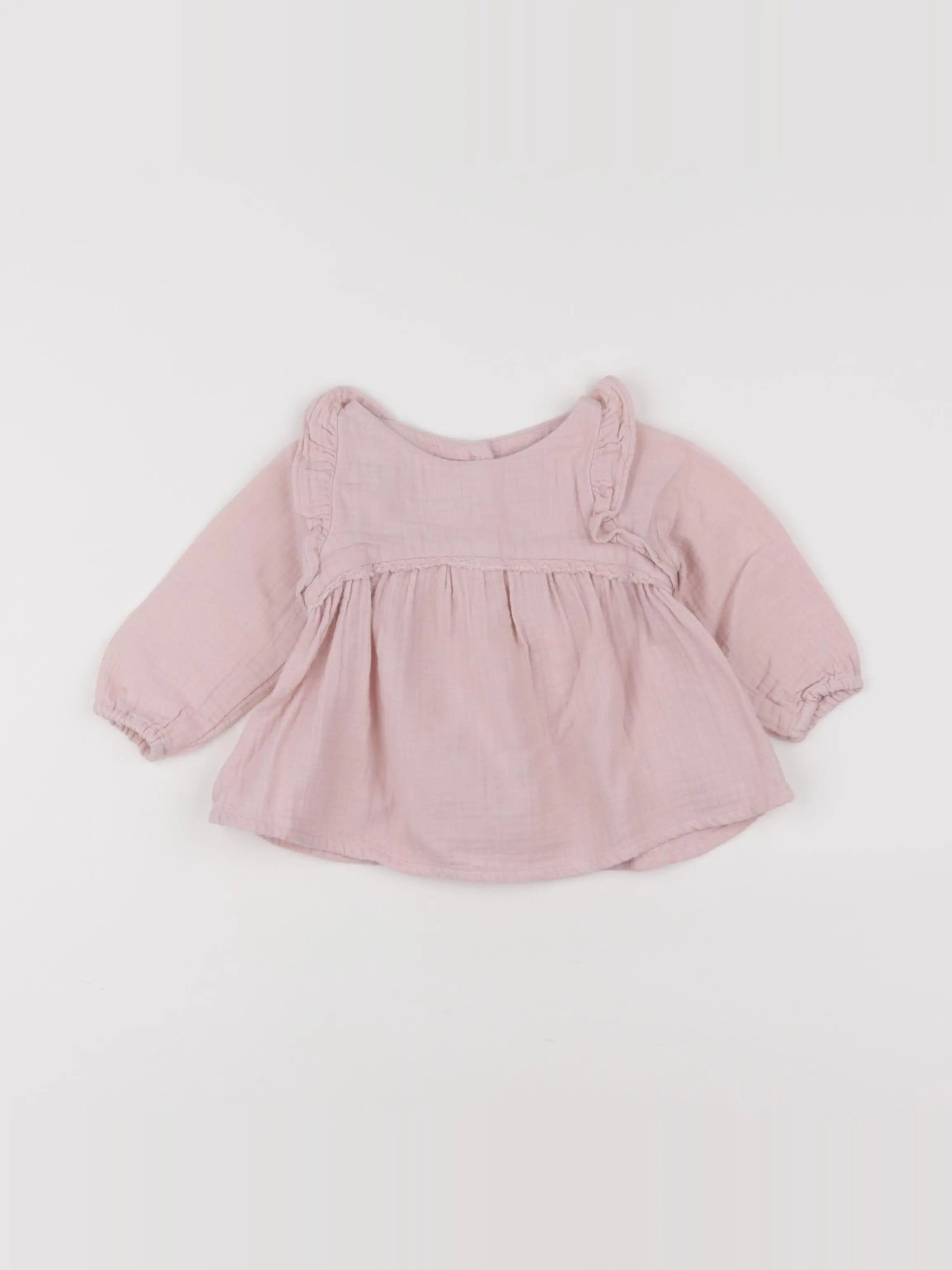 Bonton - blouse rose - 6 mois