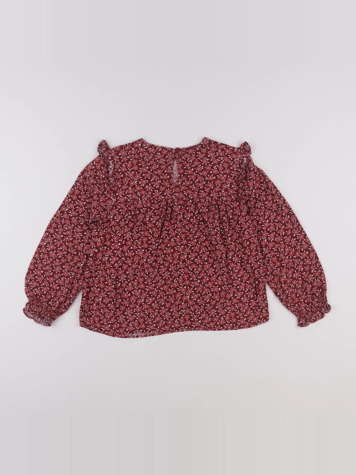 Vertbaudet - blouse rouge - 8 ans