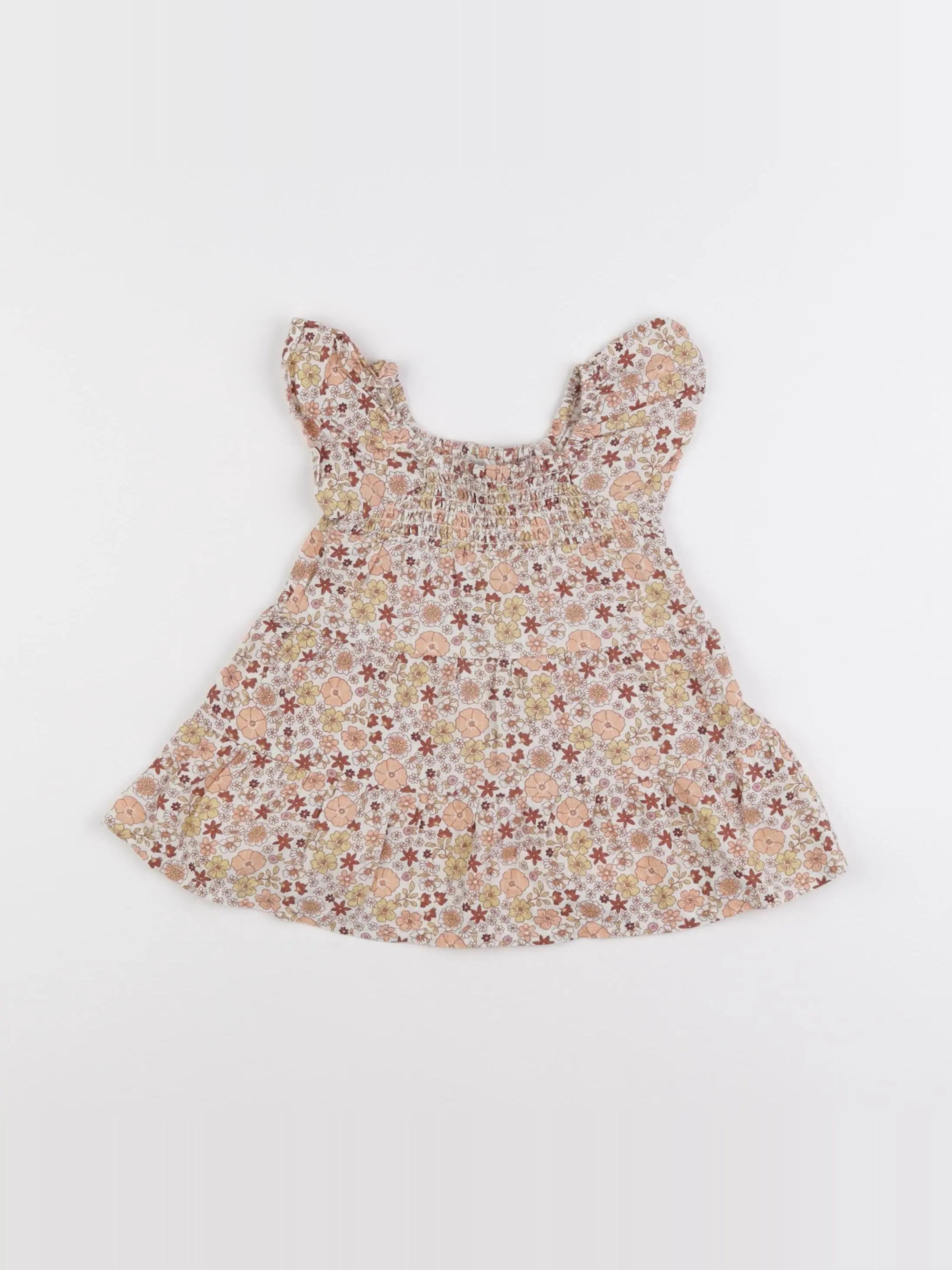 Vertbaudet - robe multicolore - 6 mois