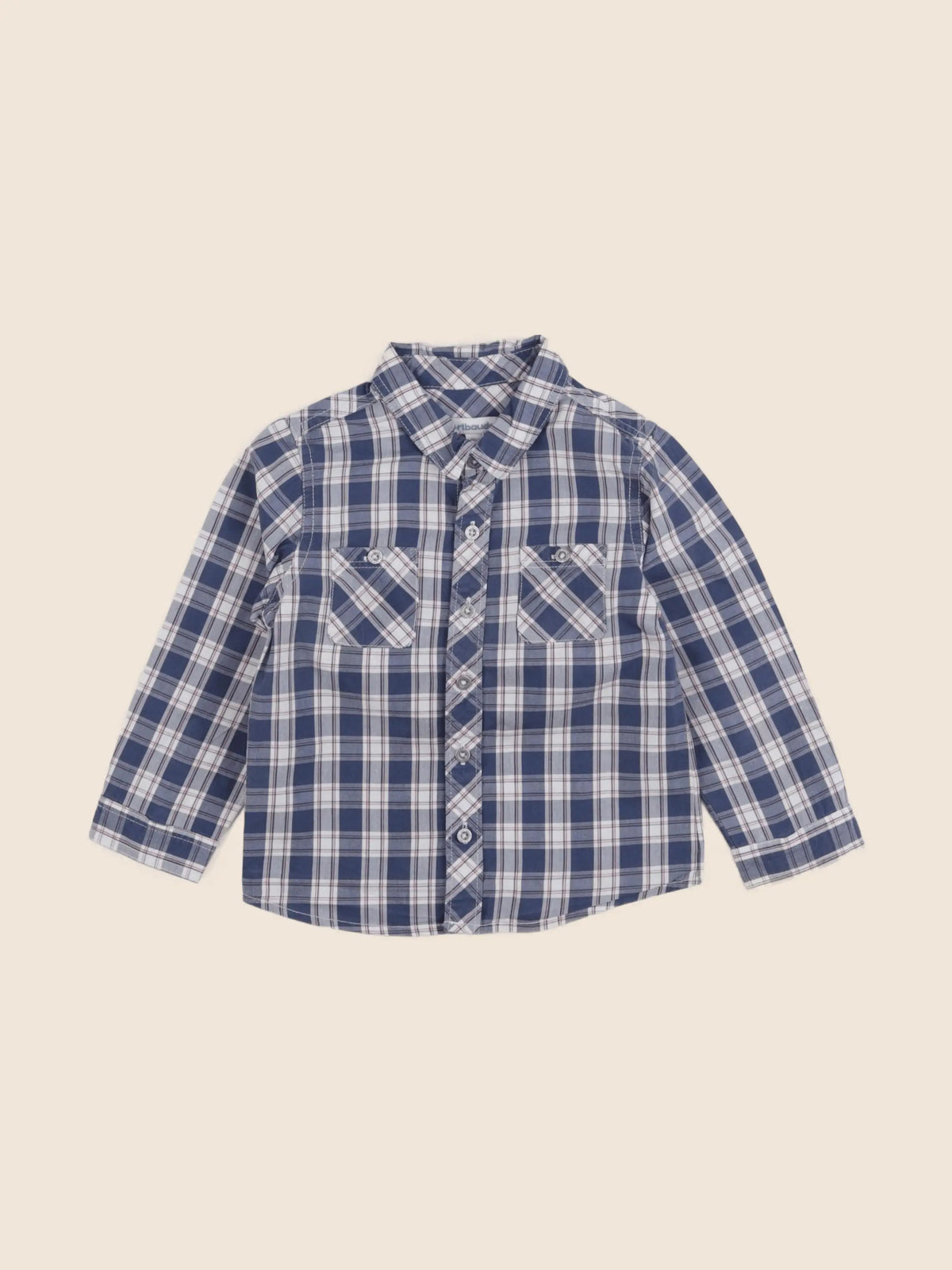 Vertbaudet - chemise bleu - 2 ans