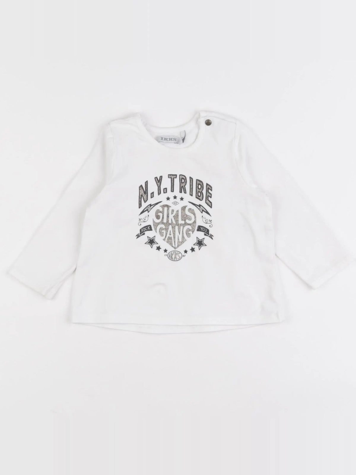 IKKS - tee-shirt blanc - 12 mois