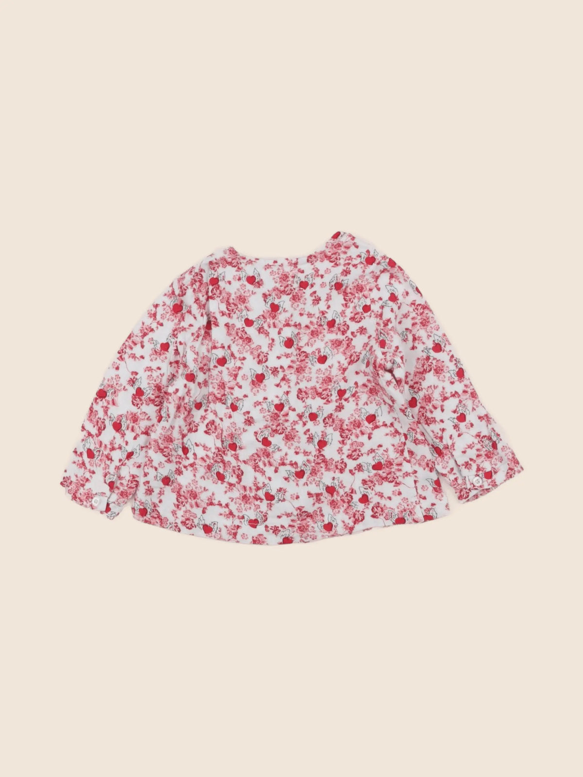 IKKS - blouse rouge - 12 mois