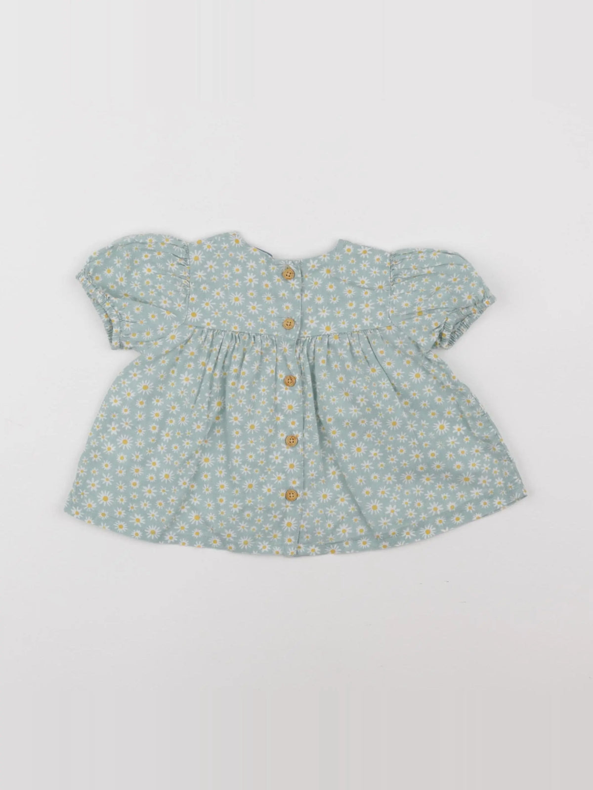 Vertbaudet - blouse vert - 6 mois