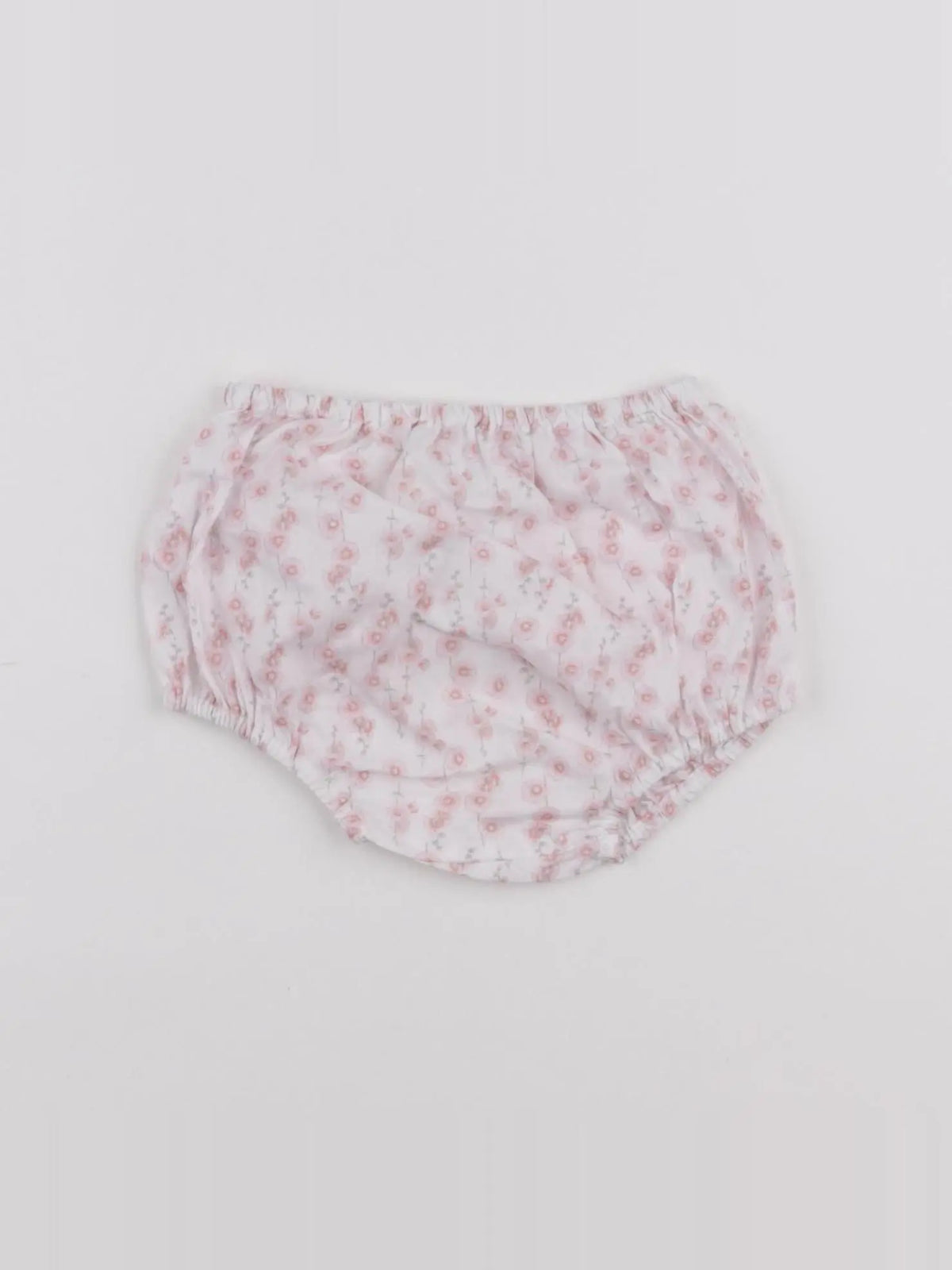 Jacadi - bloomer blanc, rose - 6 mois