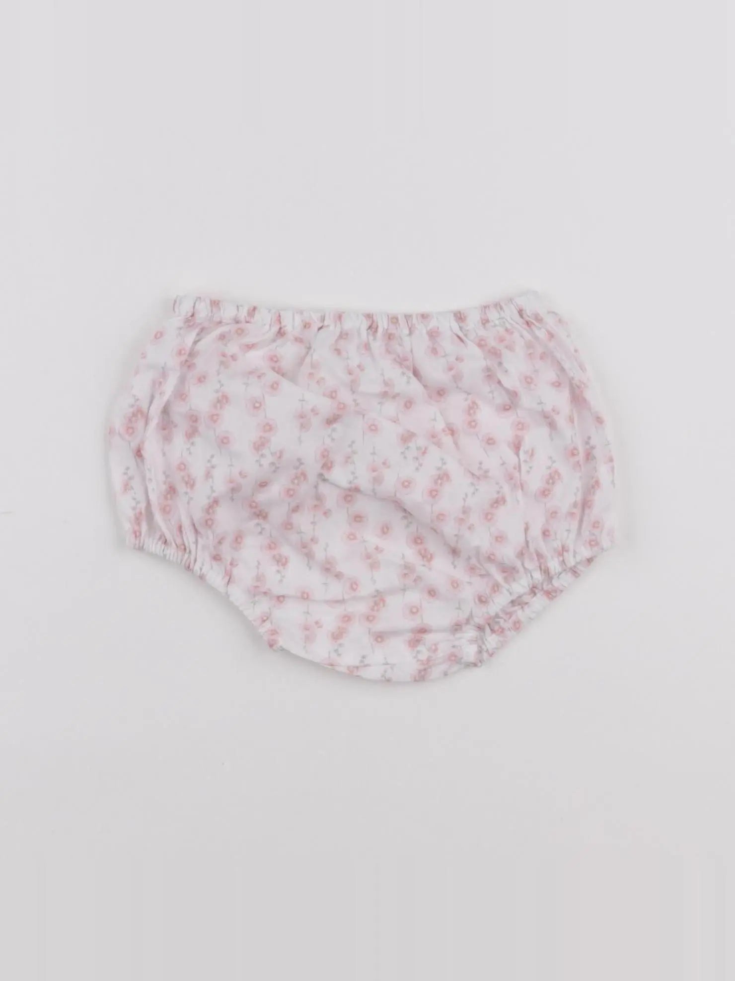 Jacadi - bloomer blanc, rose - 6 mois