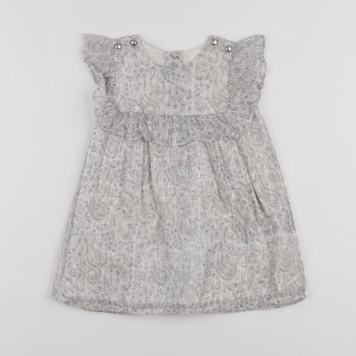 Louis Louise - robe argent, beige - 12 mois