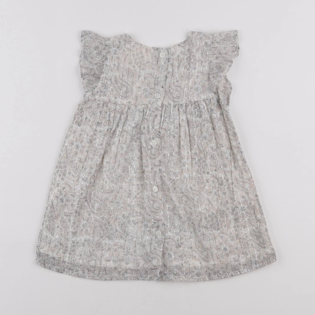 Louis Louise - robe argent, beige - 12 mois