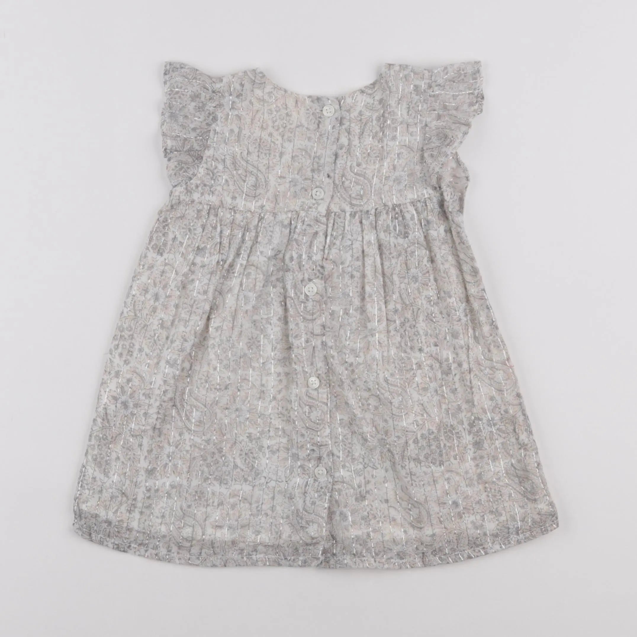 Louis Louise - robe argent, beige - 12 mois