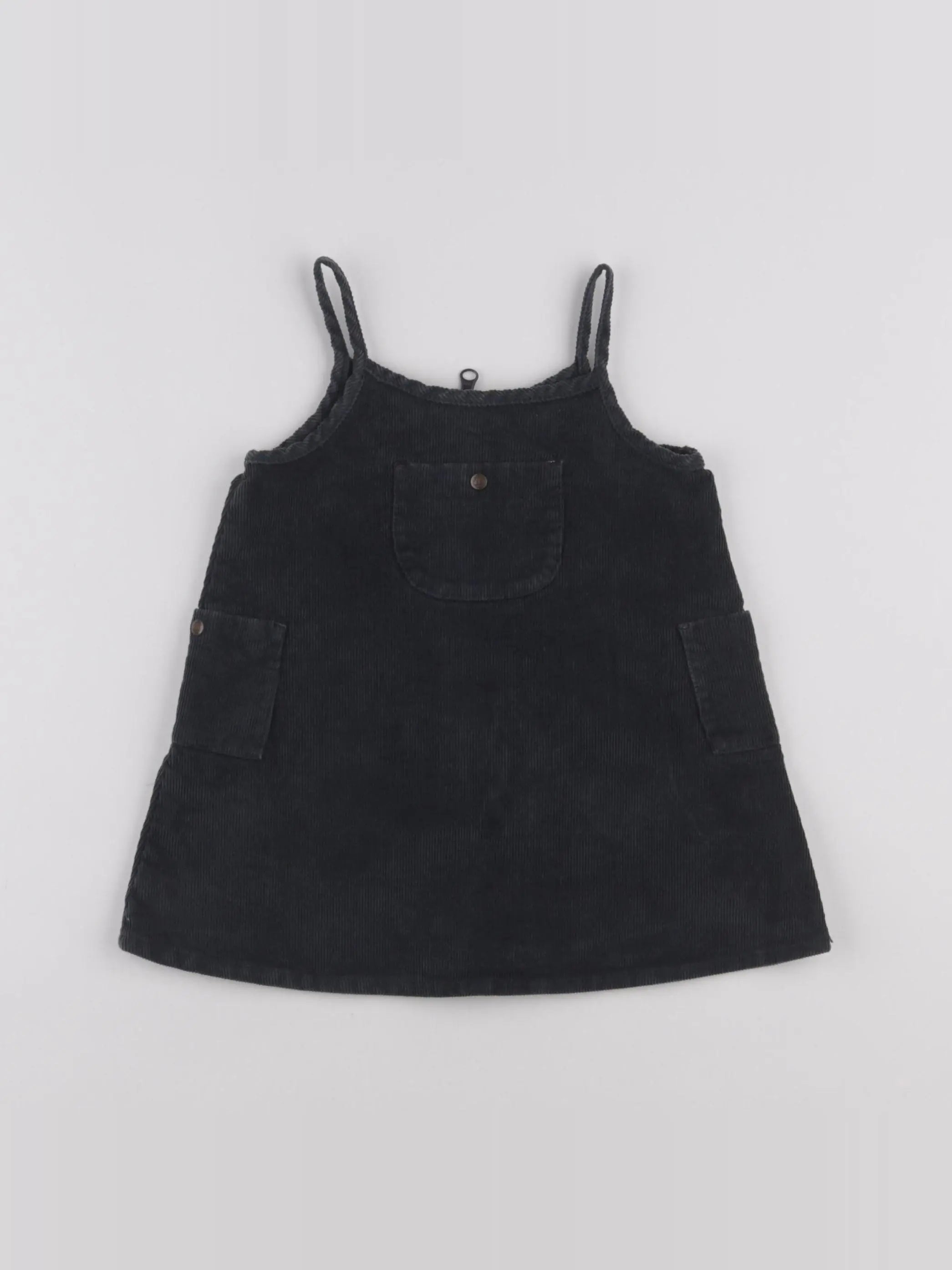 Petit Bateau - robe gris - 12 mois