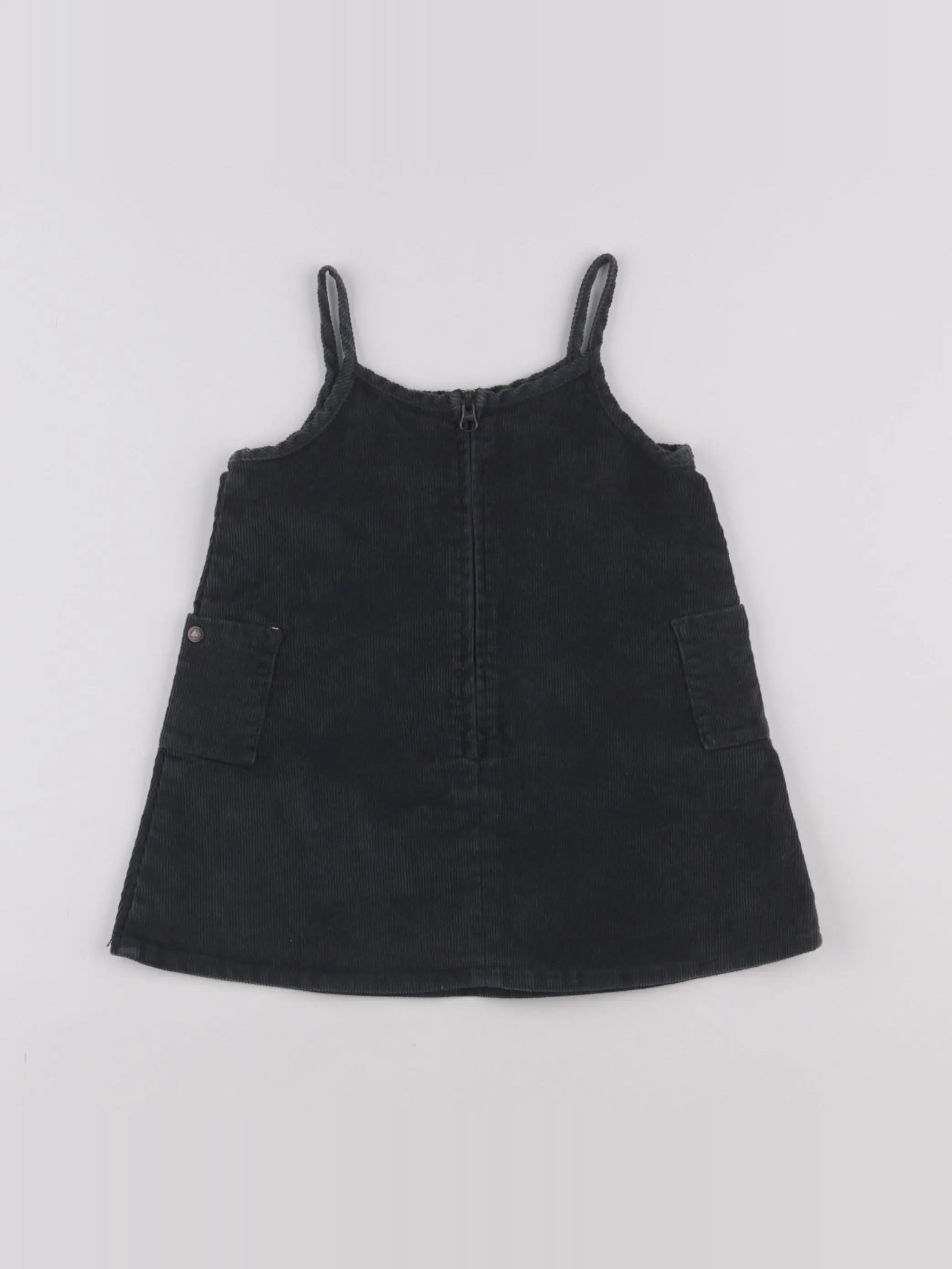 Petit Bateau - robe gris - 12 mois