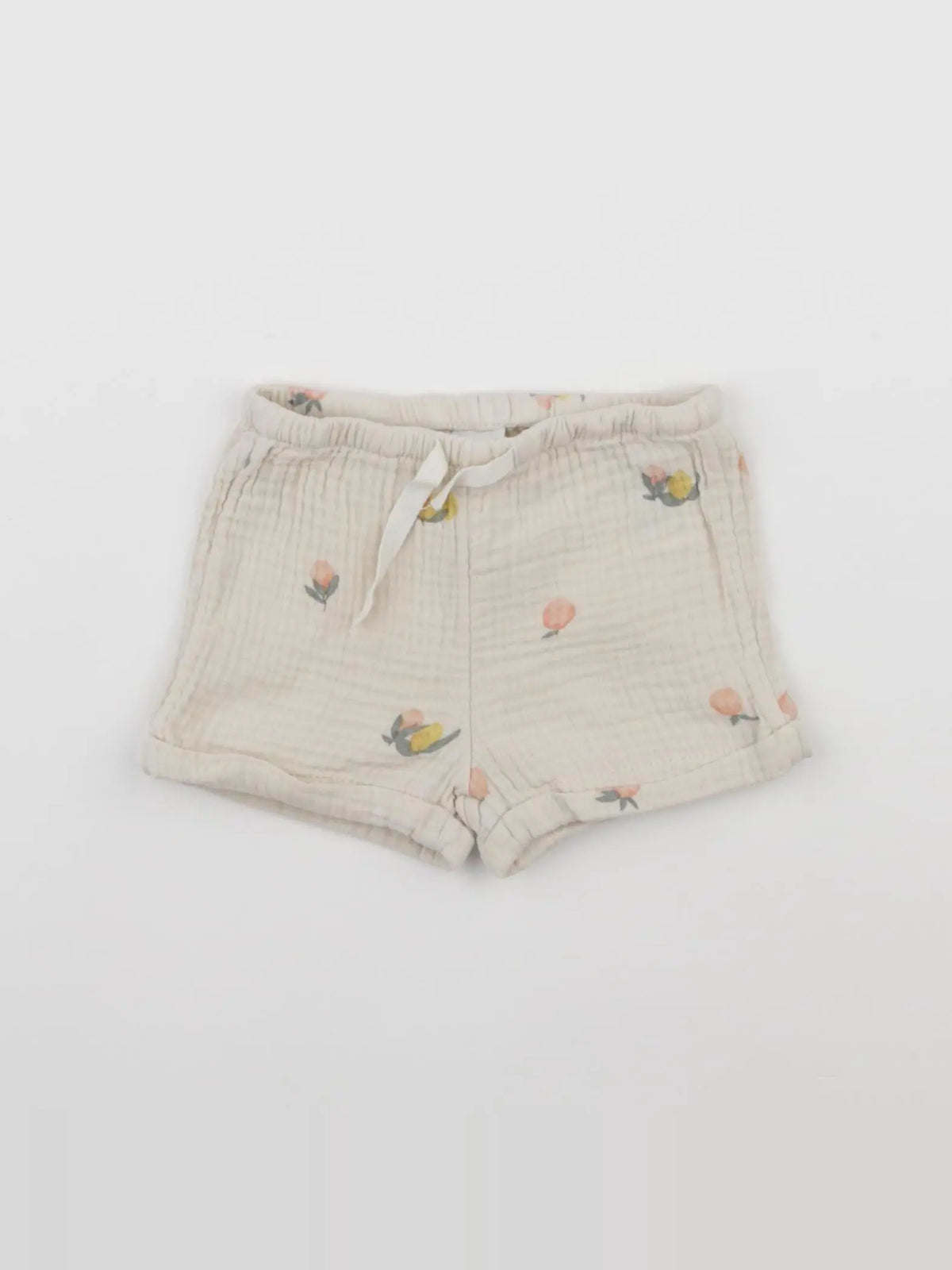H&M - short beige - 3 mois