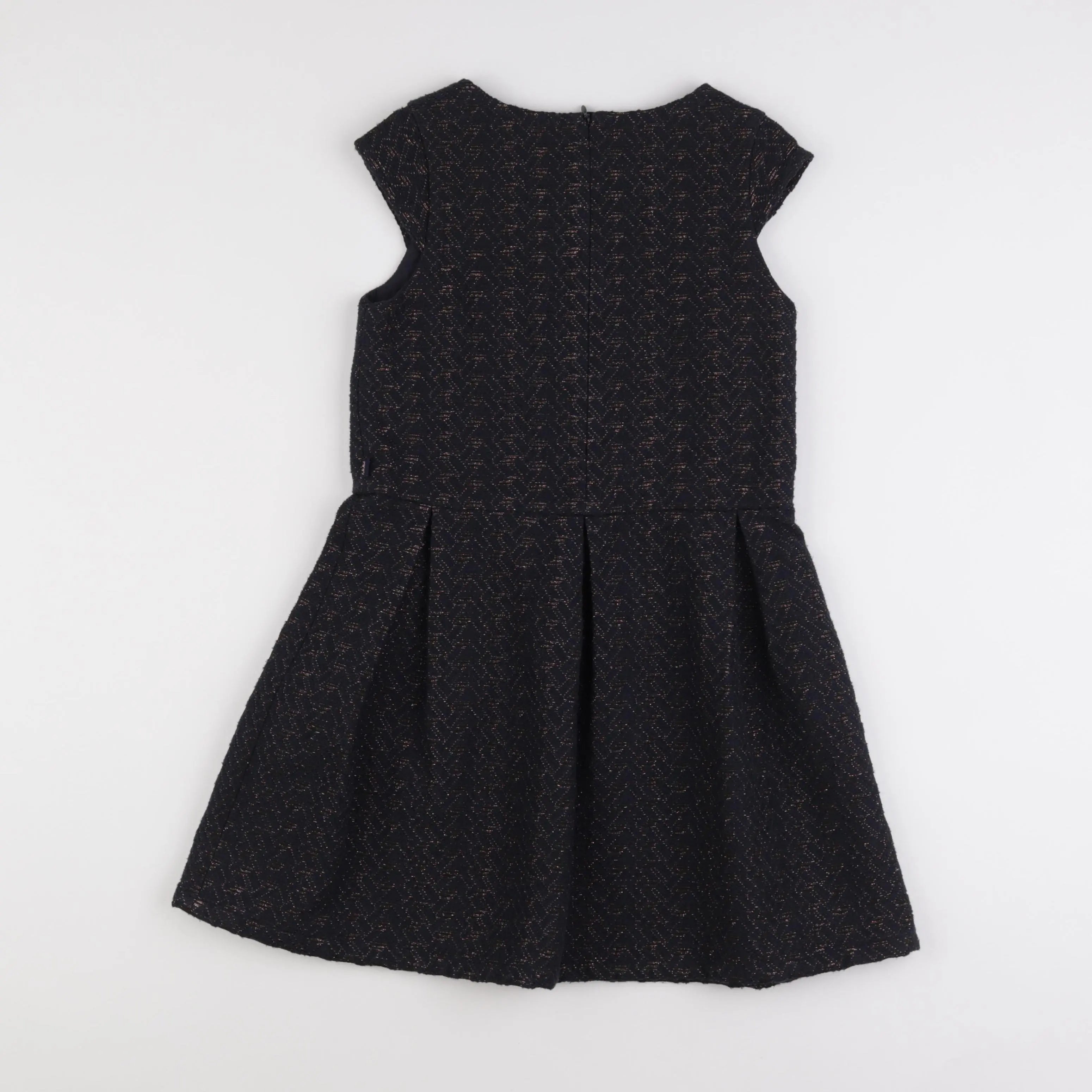 IKKS - robe bronze, bleu - 10 ans