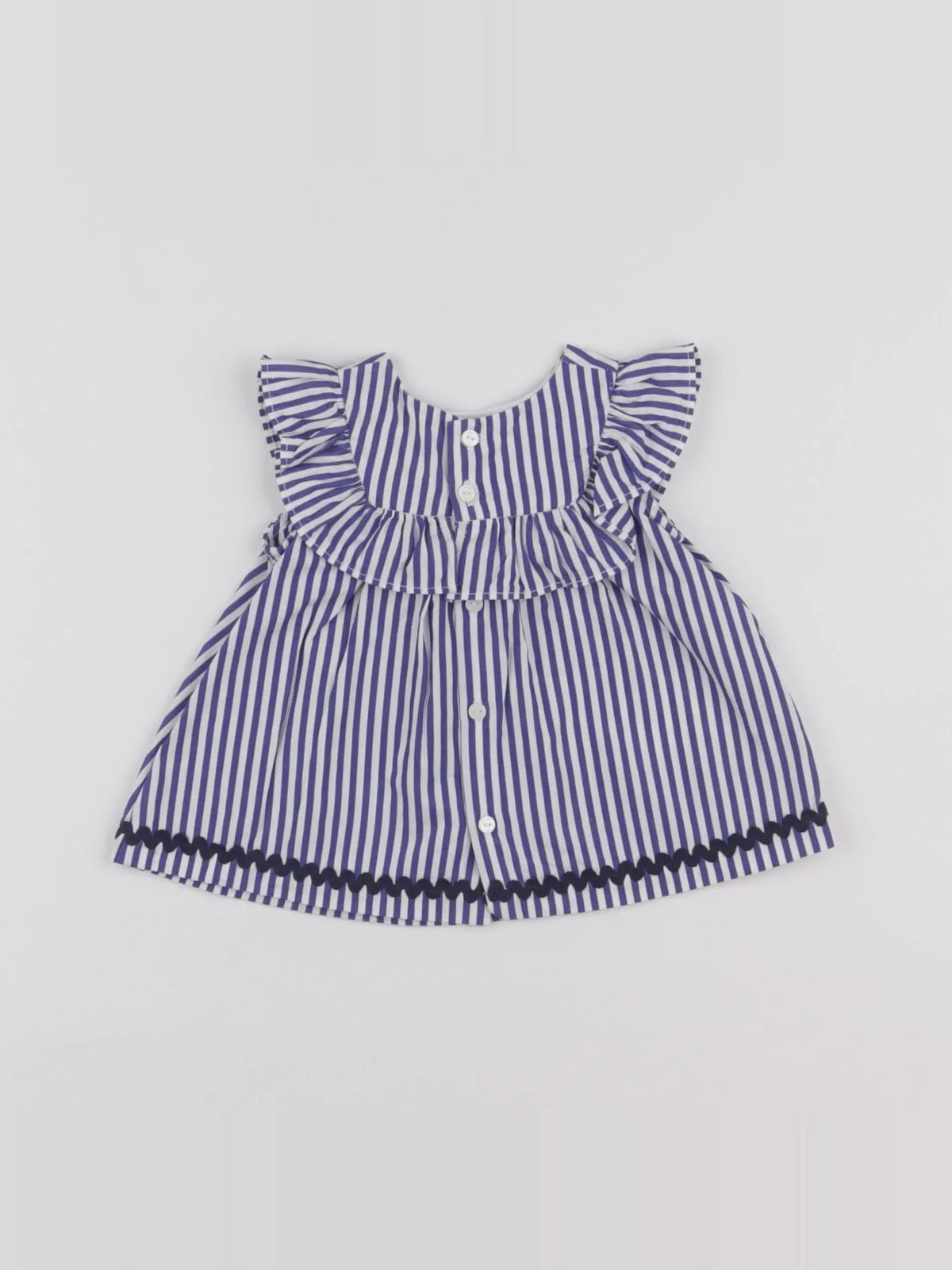 Jacadi - blouse bleu - 6 mois