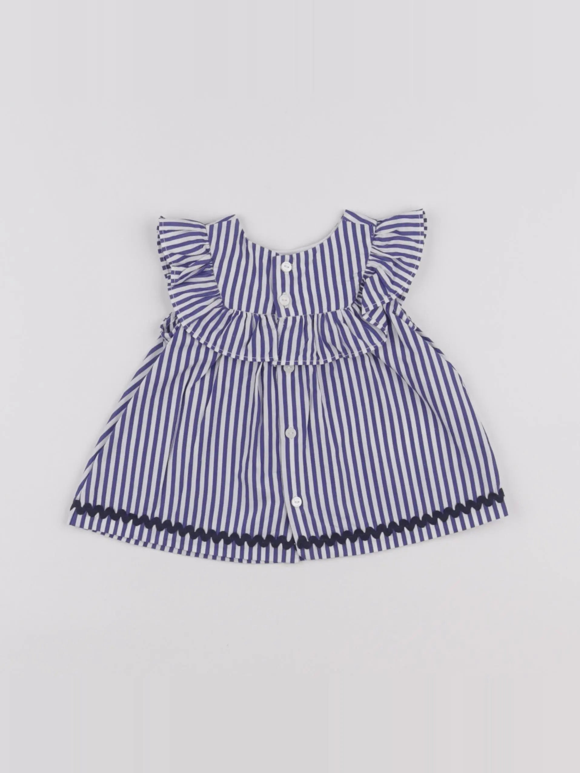Jacadi - blouse bleu - 6 mois