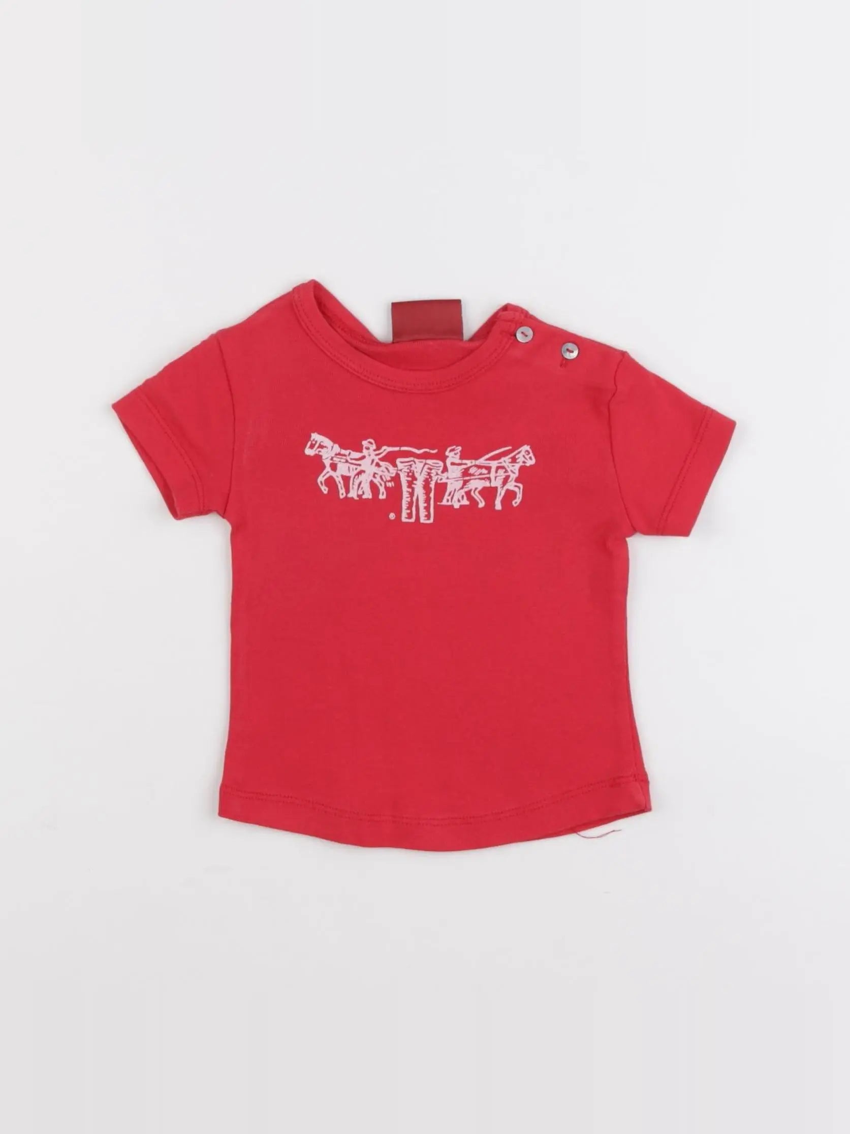 Levi's - tee-shirt rouge - 6 mois