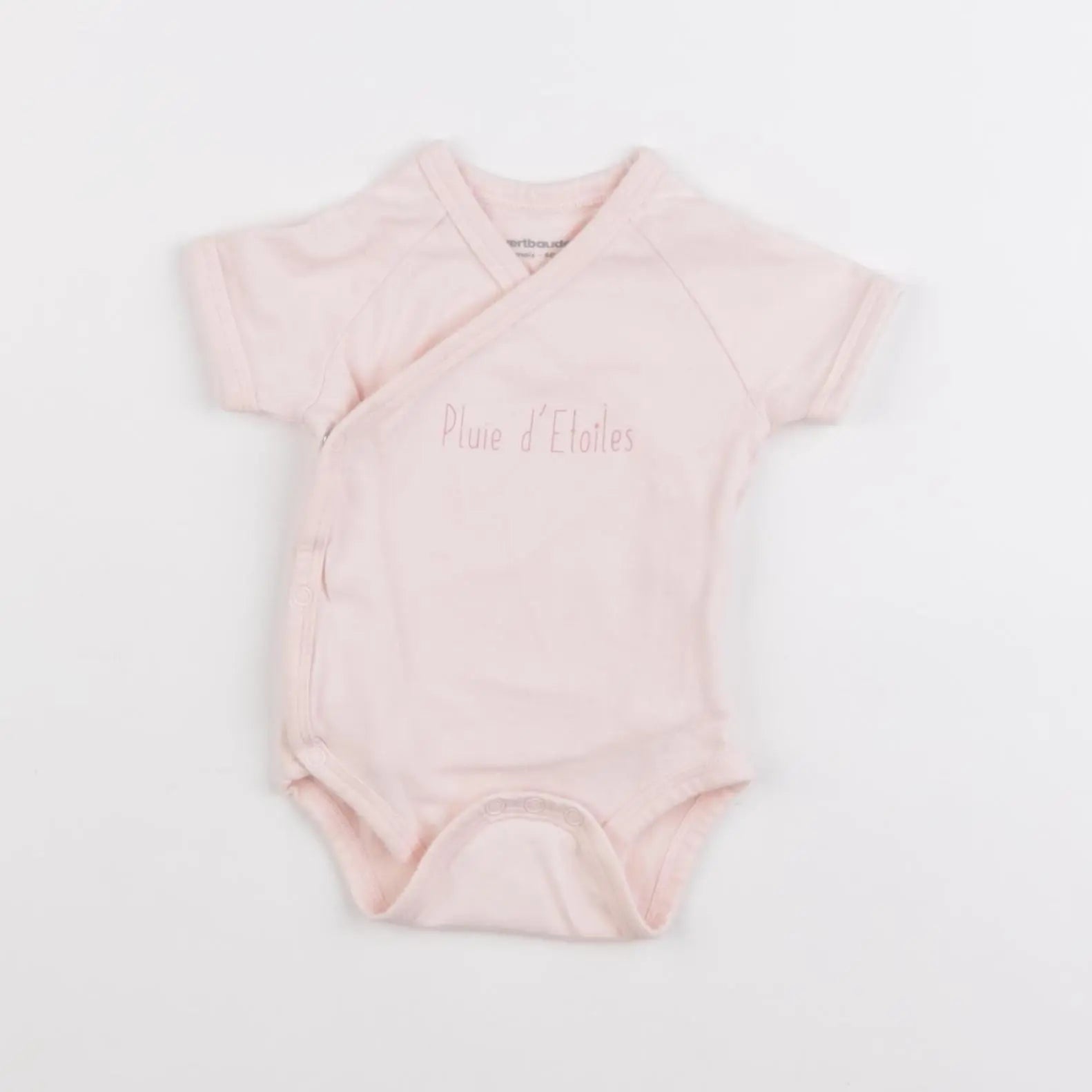 Vertbaudet - body rose - 3 mois