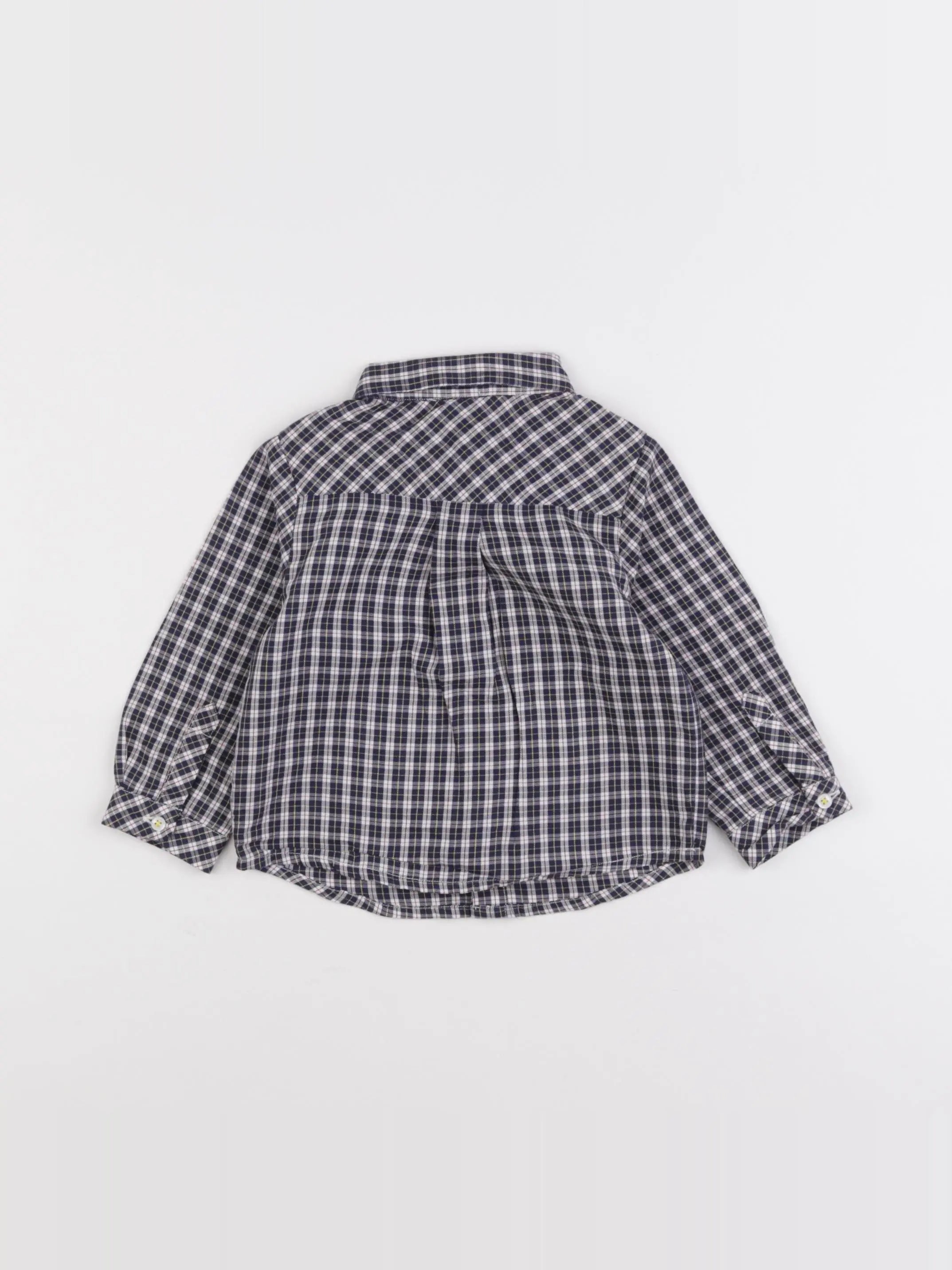 Jacadi - chemise bleu - 12 mois