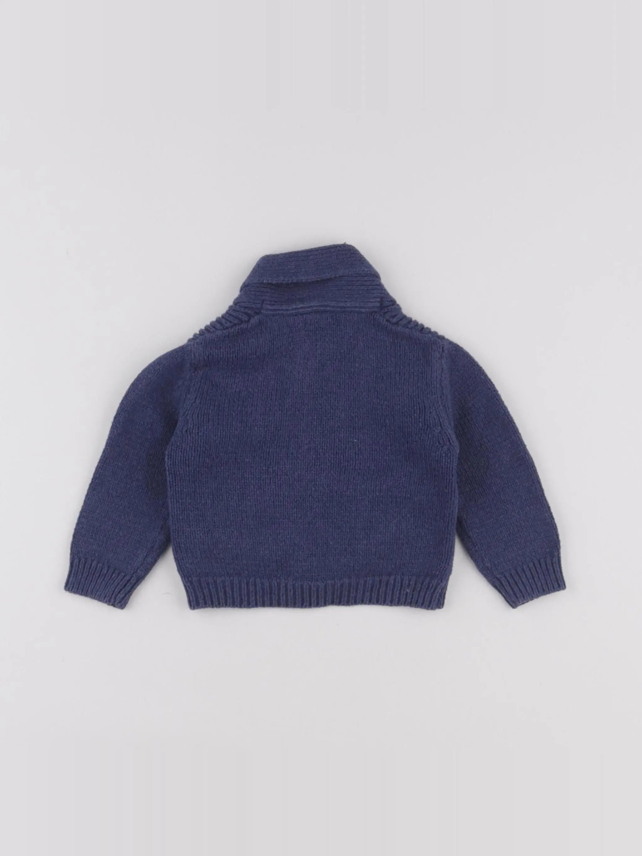 Boutchou - gilet bleu - 6 mois