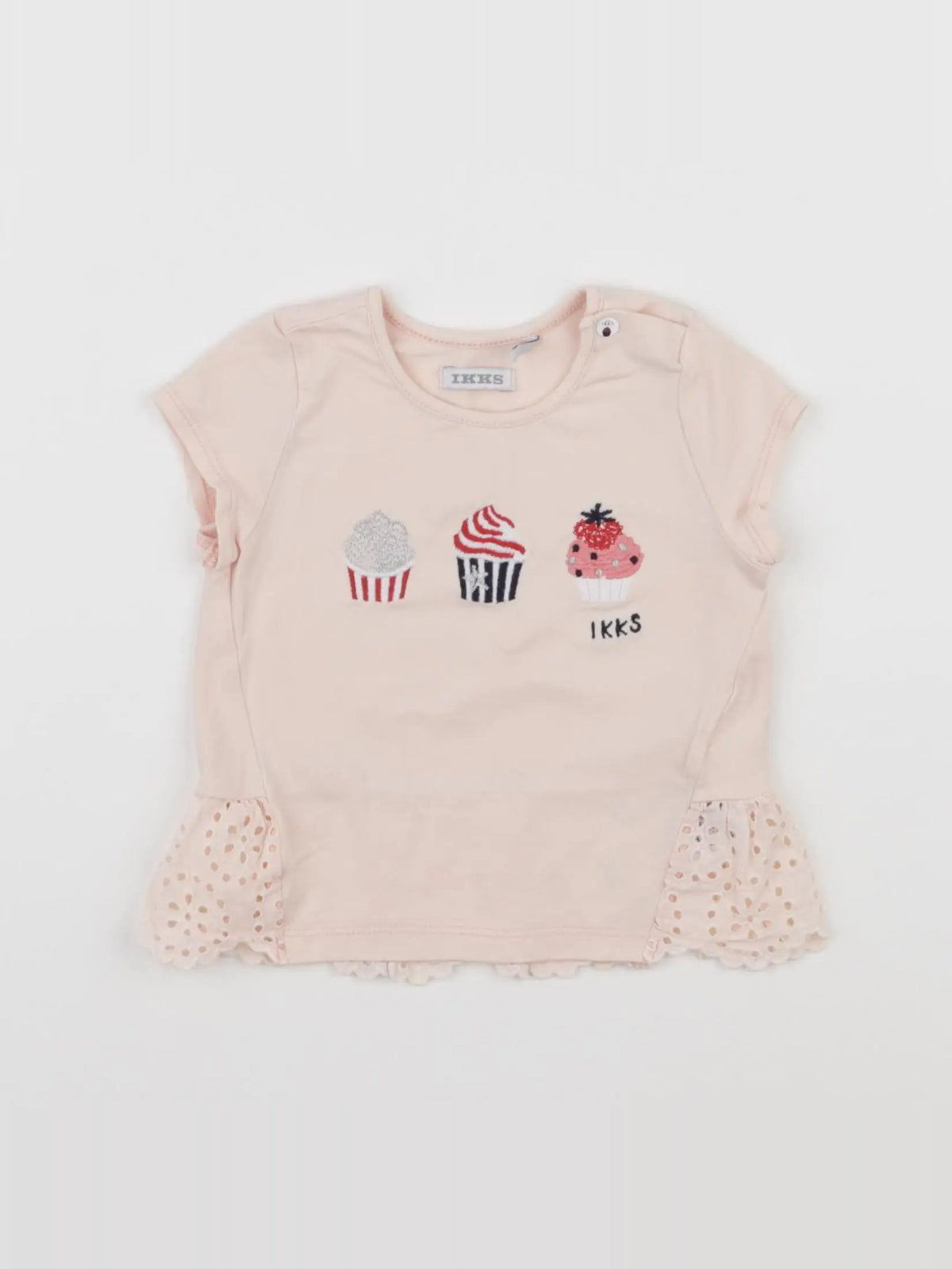 IKKS - tee-shirt rose - 12 mois