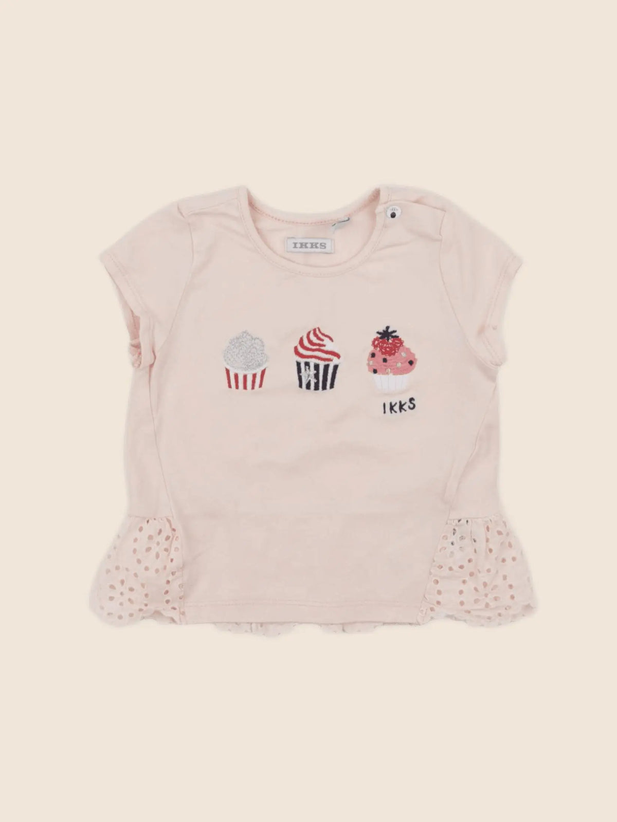 IKKS - tee-shirt rose - 12 mois