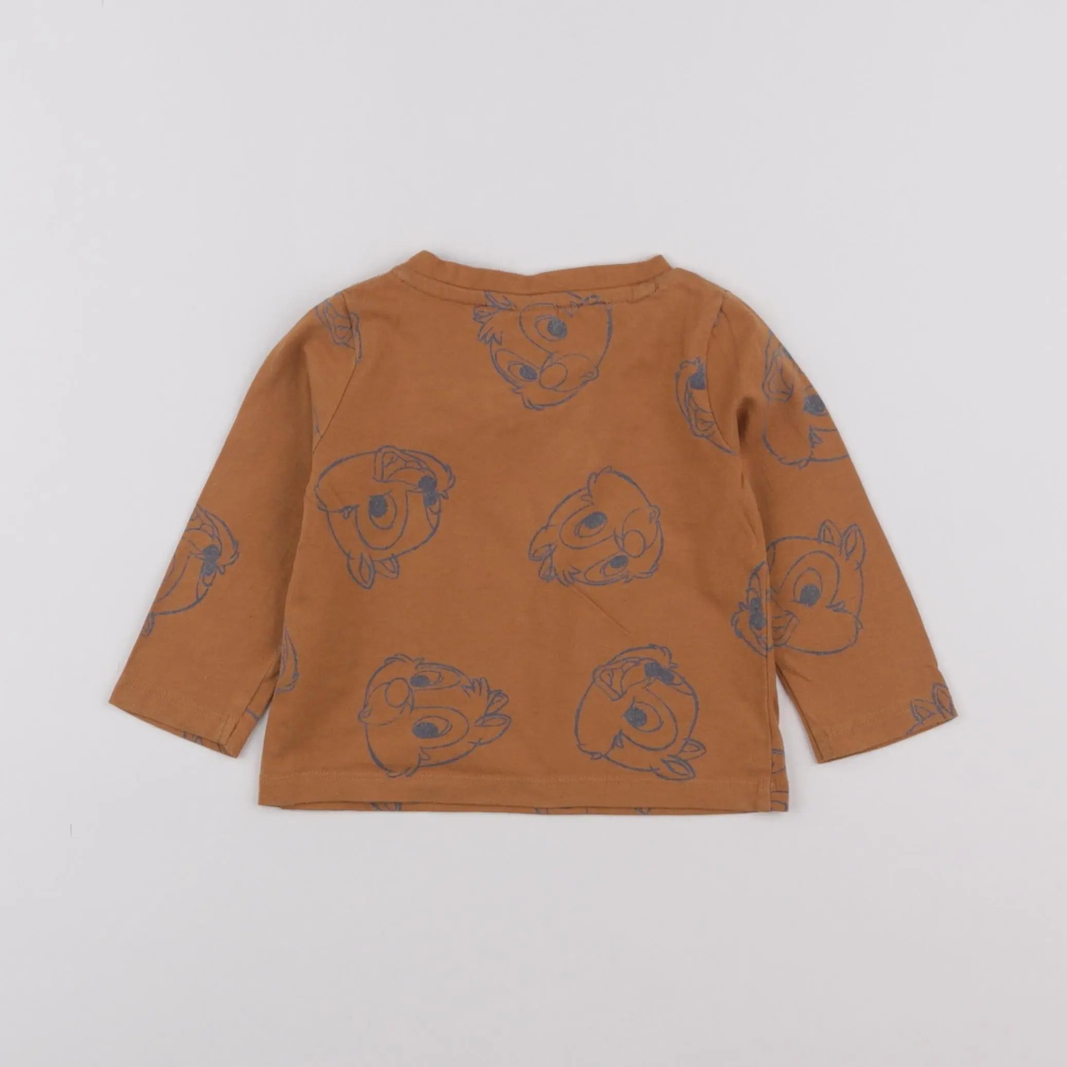 Vertbaudet - tee-shirt marron - 6 mois