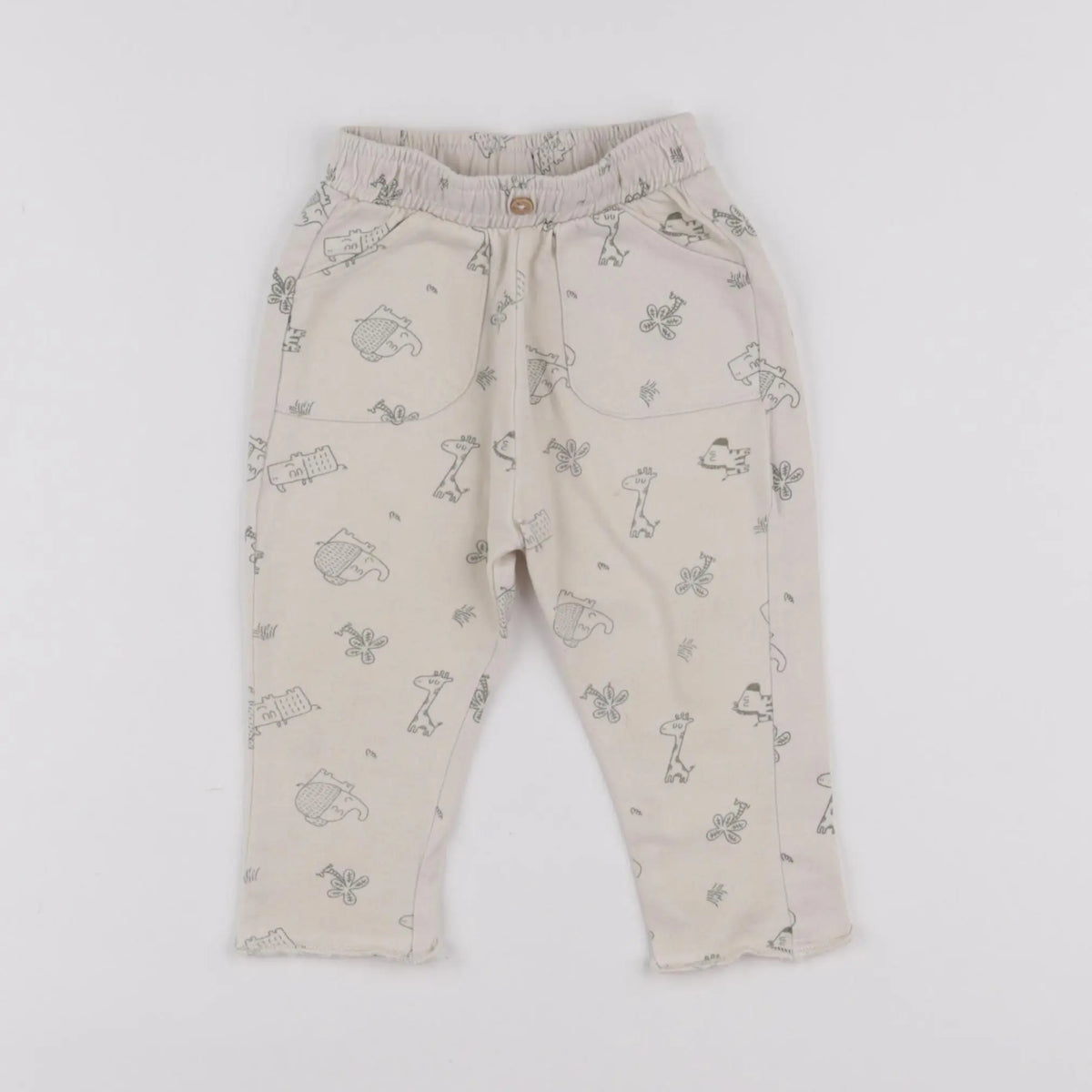 Vertbaudet - jogging beige - 6 mois