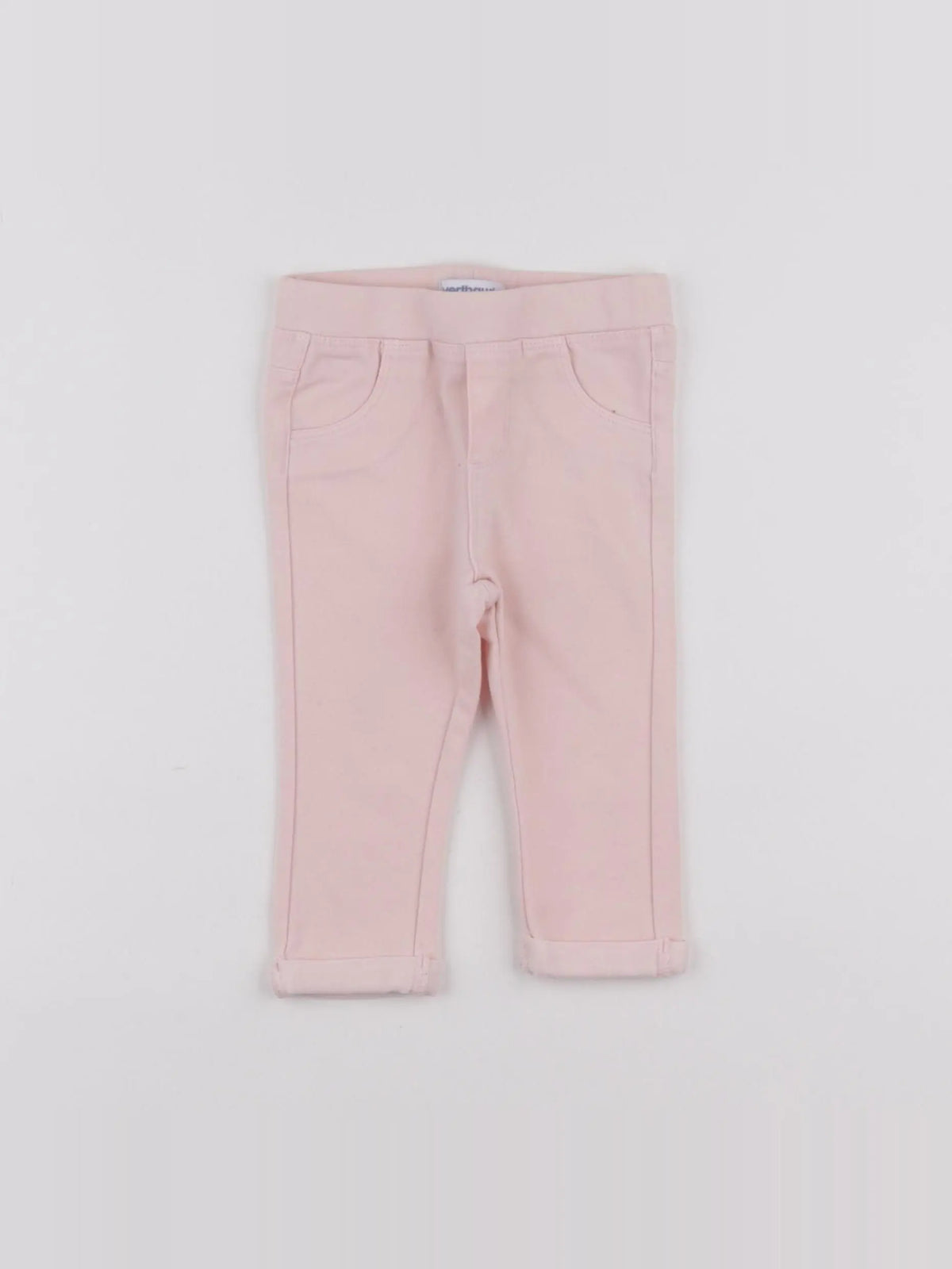 Vertbaudet - jegging rose - 9 mois