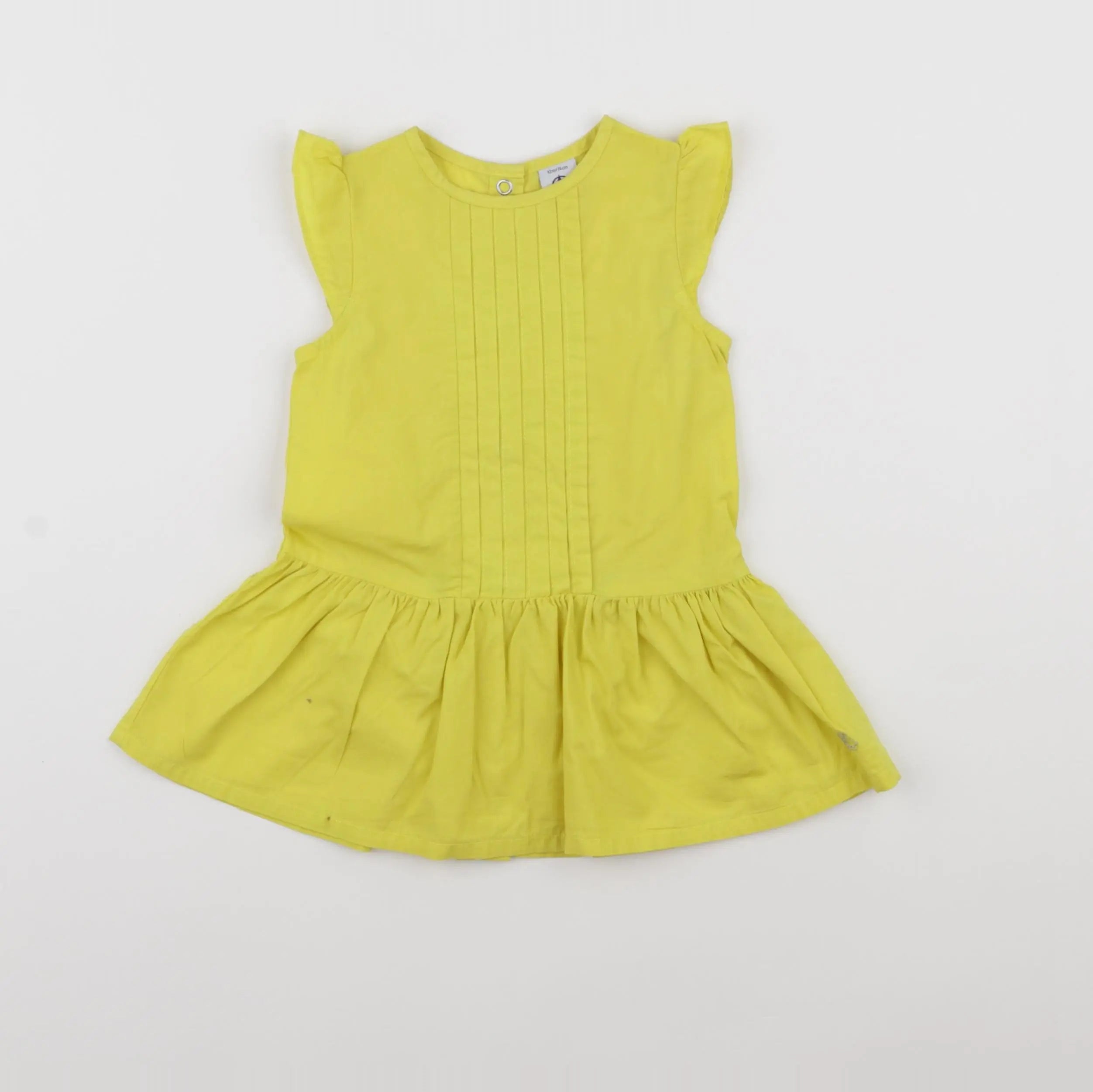 Petit Bateau - robe jaune - 12 mois