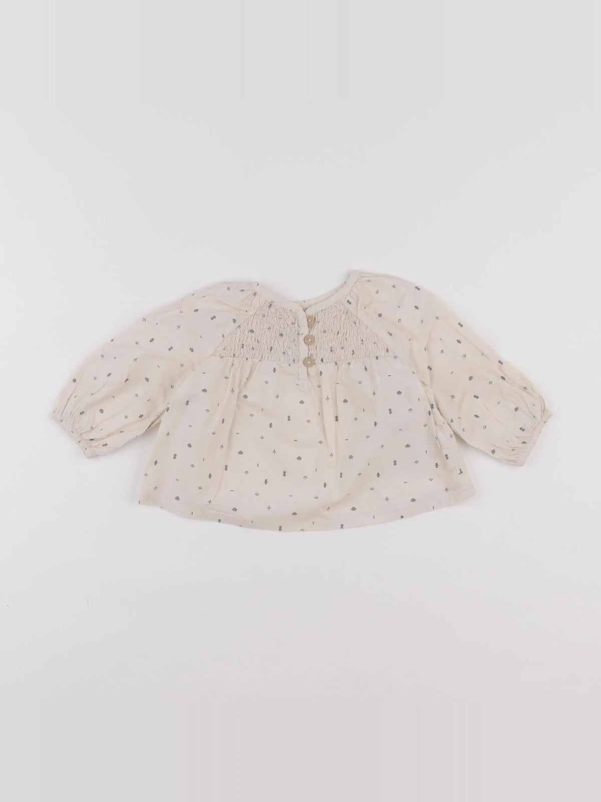 Vertbaudet - blouse beige - 6 mois